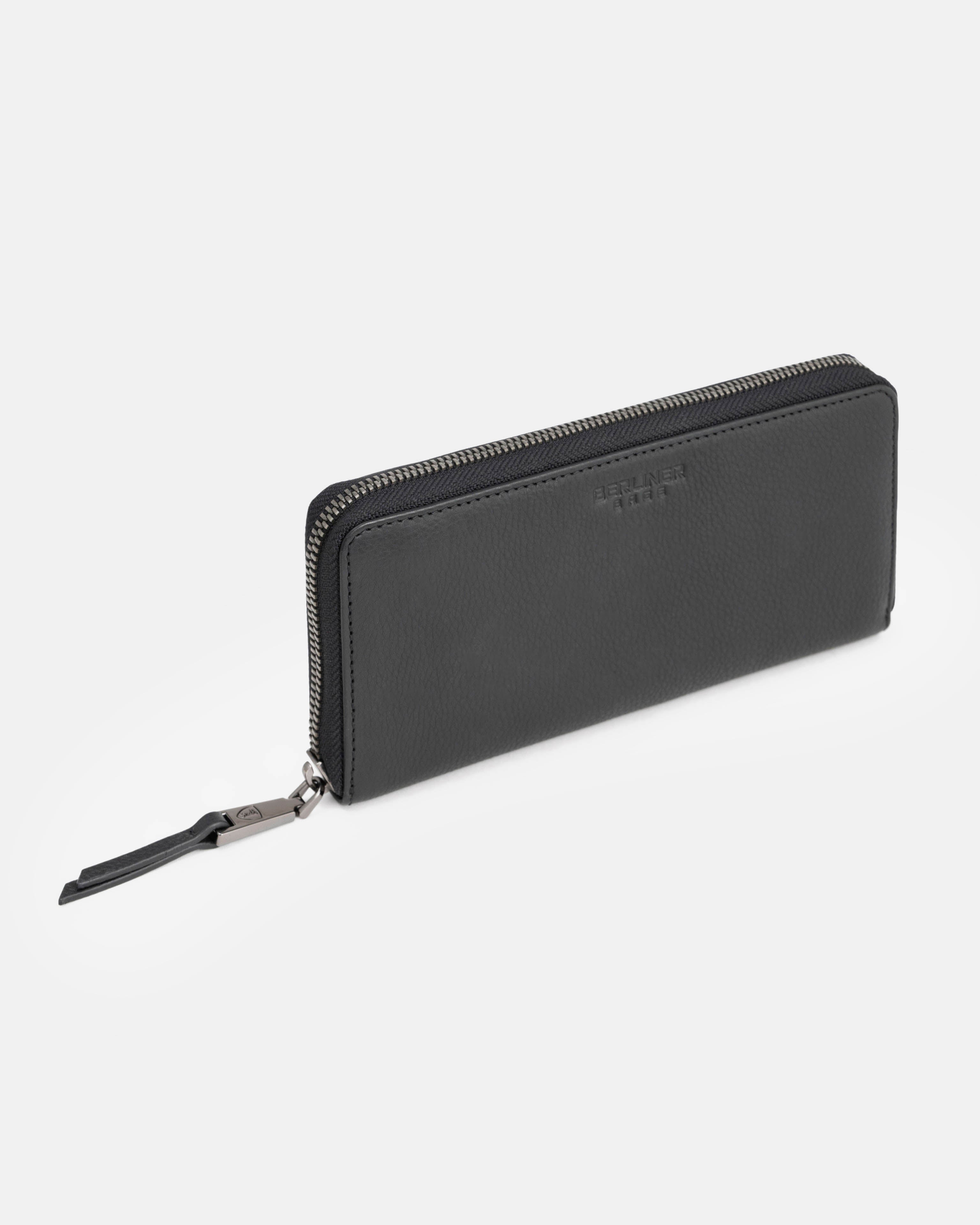 berliner-bags-palma-portefeuille-cuir-femme-grand-noir-rfid image 1