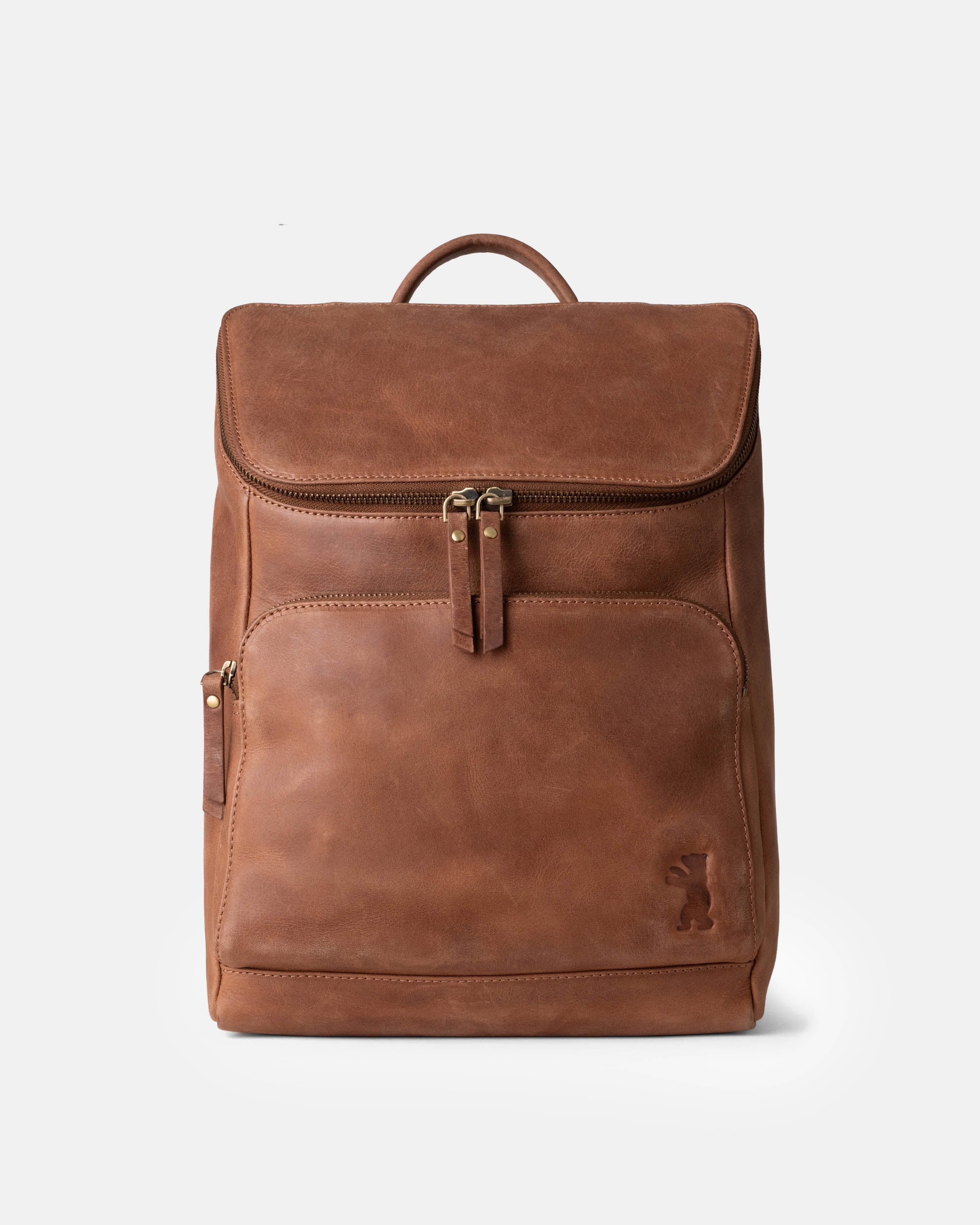 berliner-bags-sydney-sac-dos-cuir-camel image 2