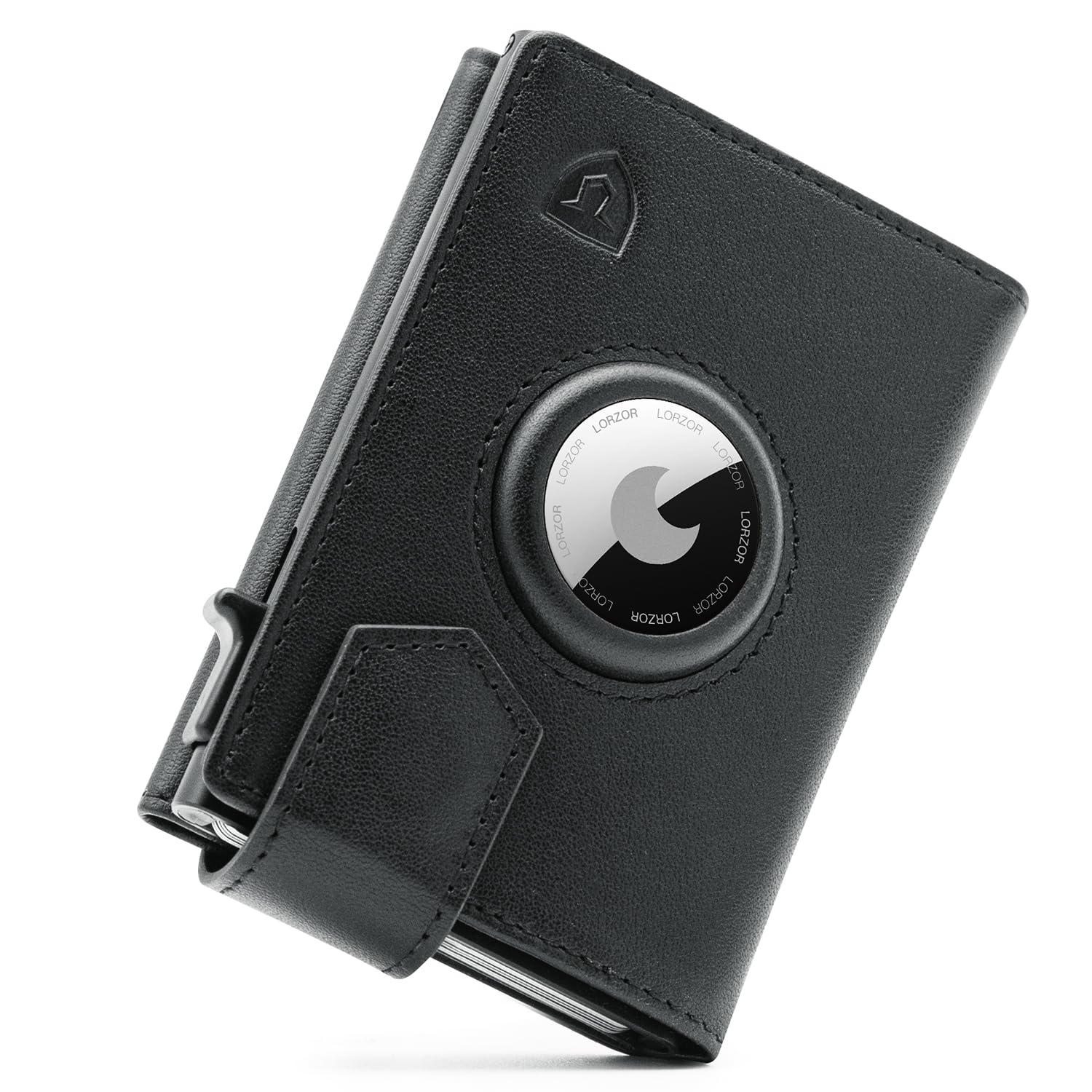 lorzor-portefeuille-airtag-homme-noir-cuir-rfid image 1
