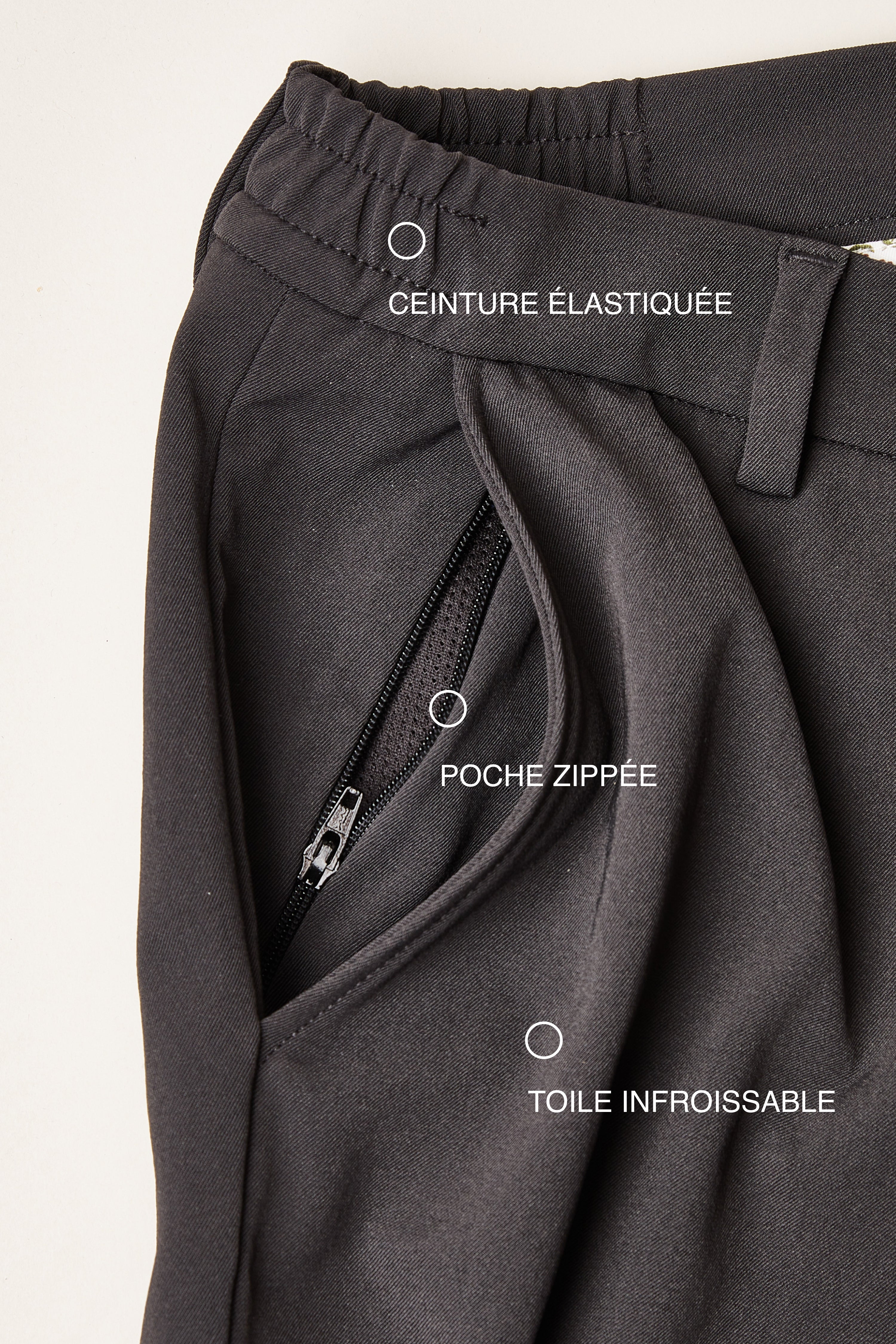 le-pantalon-chino-technique-pantalon-gris-anthracite image 2