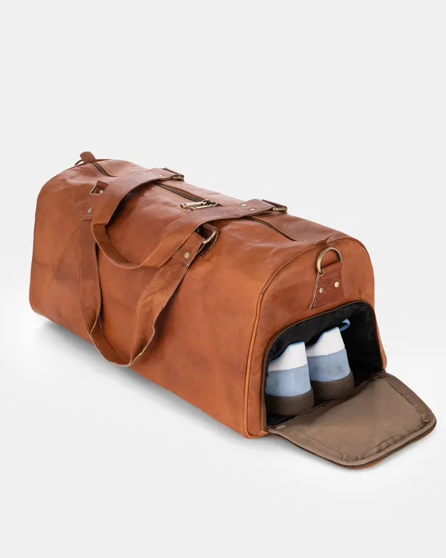 berliner-bags-oslo-sac-de-voyage-cuir-compartiment-chaussures image 1