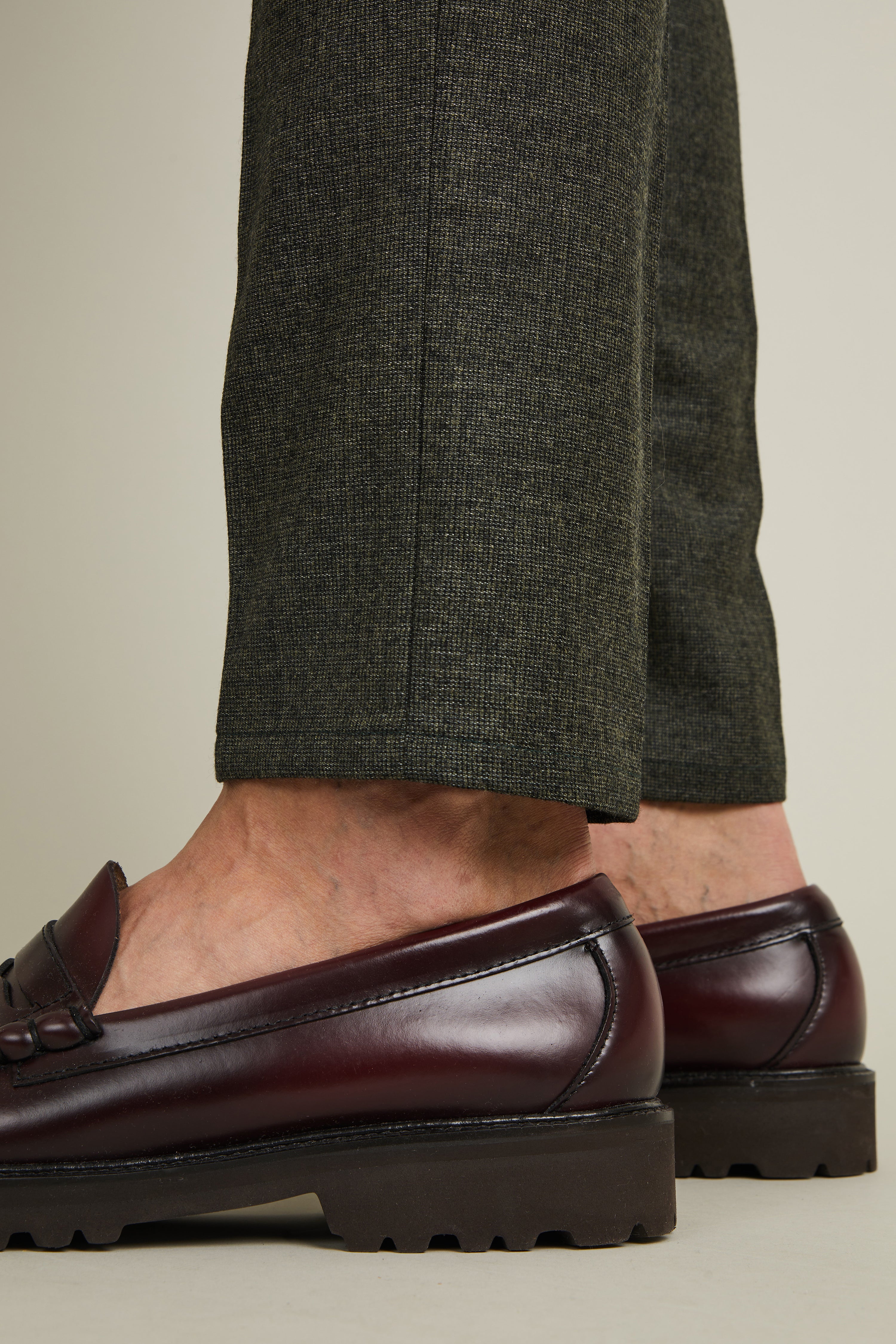 le-pantalon-flanelle-homme-vert-tweed-pantalon-laine-m-rinos image 5