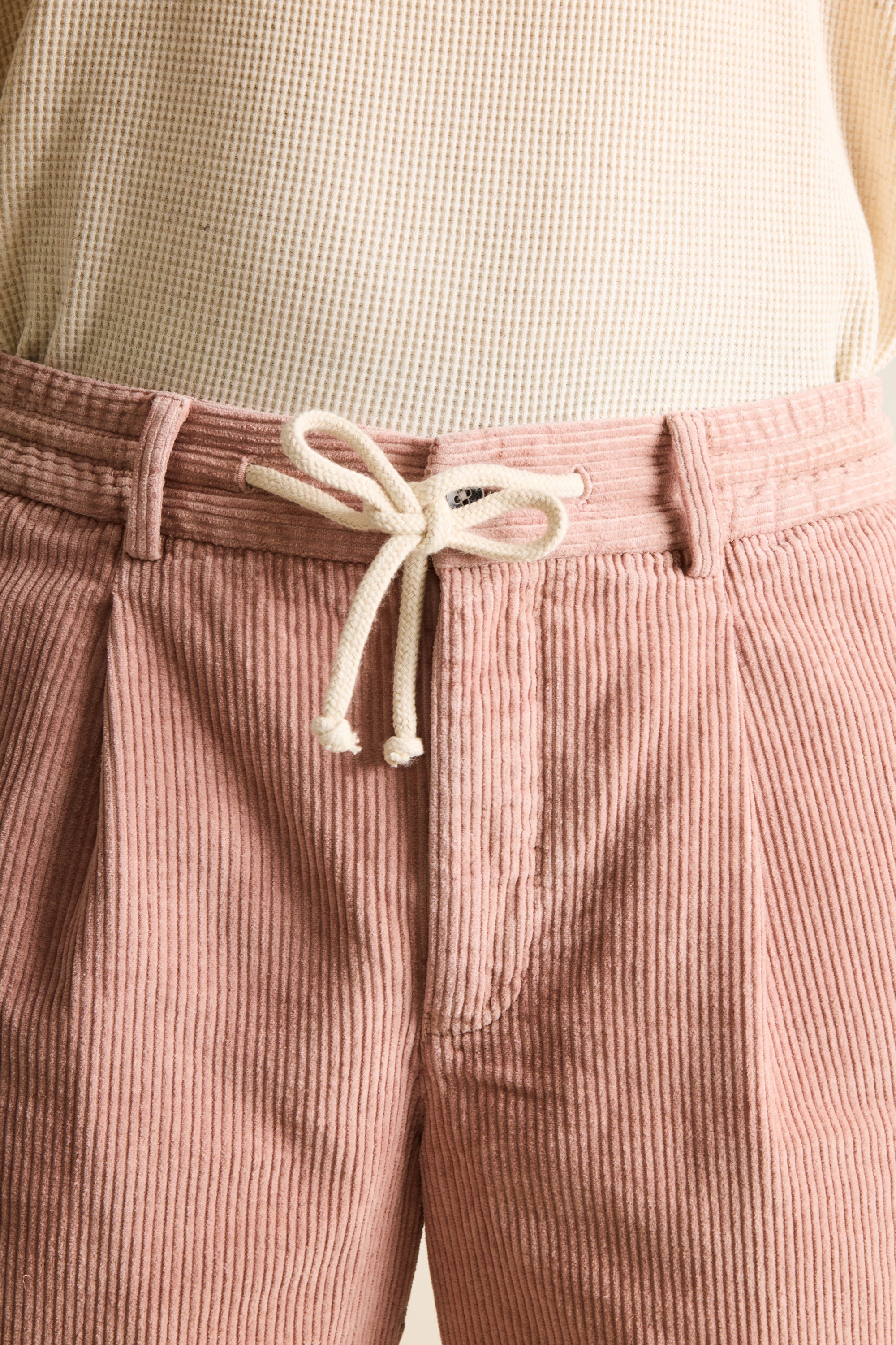 le-pantalon-bermuda-velours-vieux-rose-short-coton-lin image 3