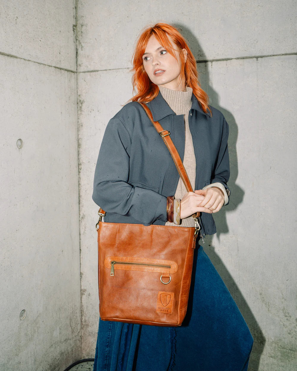 berliner-bags-siena-vintage-sac-paule-marron-vintage image 2