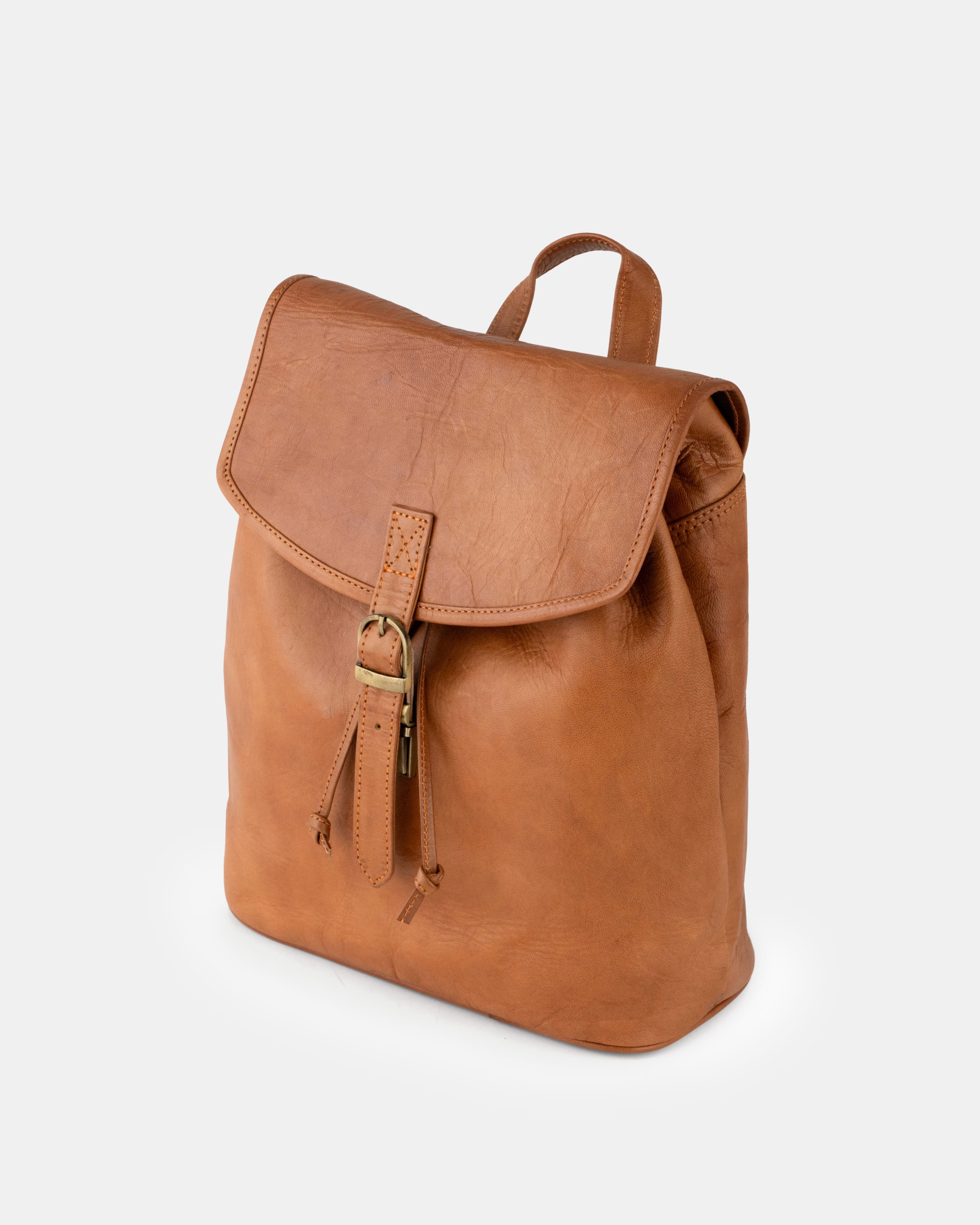 berliner-bags-jenny-sac-dos-femme-cuir-marron-vintage image 3