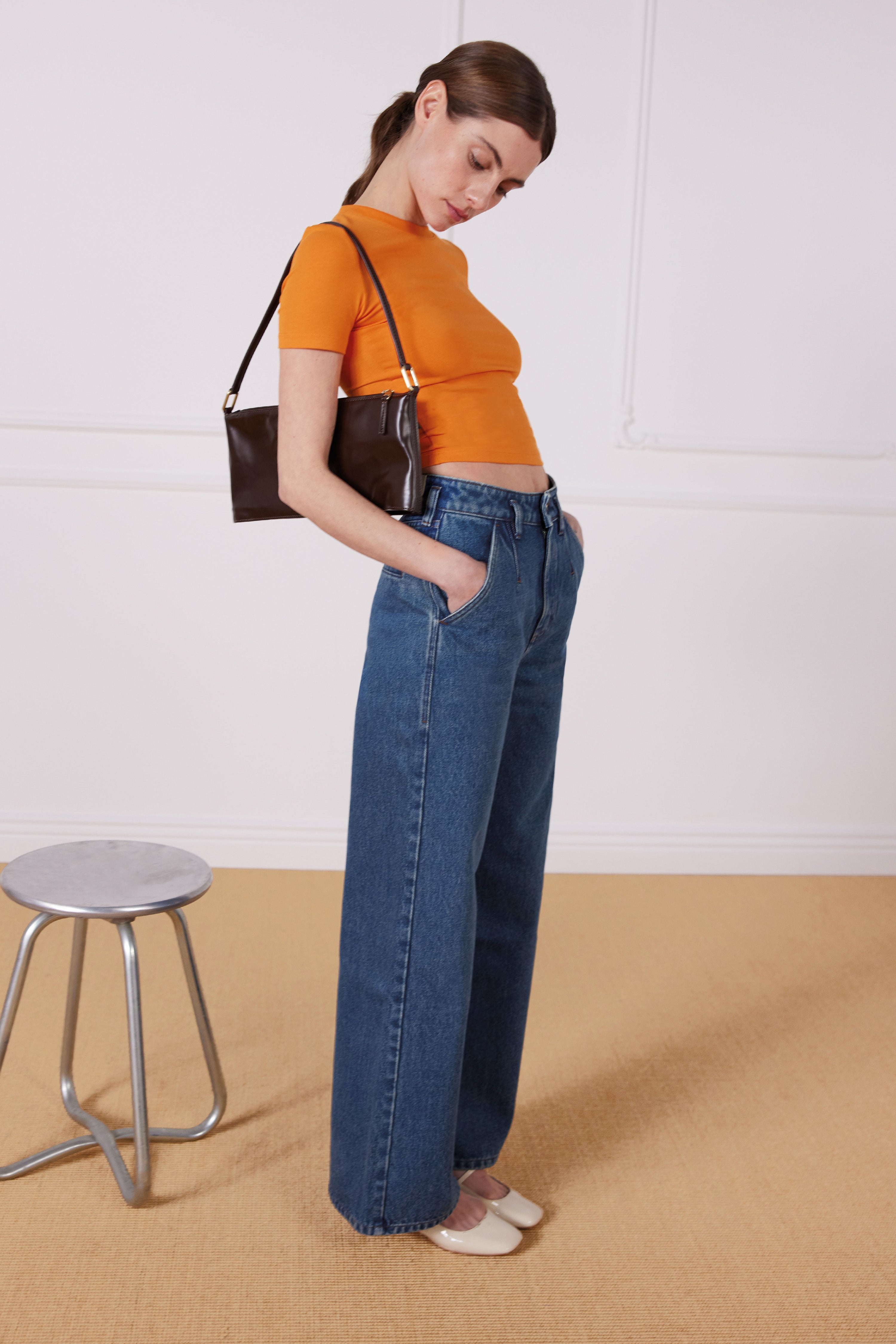 le-pantalon-jeans-femme-jean-large-middle-blue-coton image 5