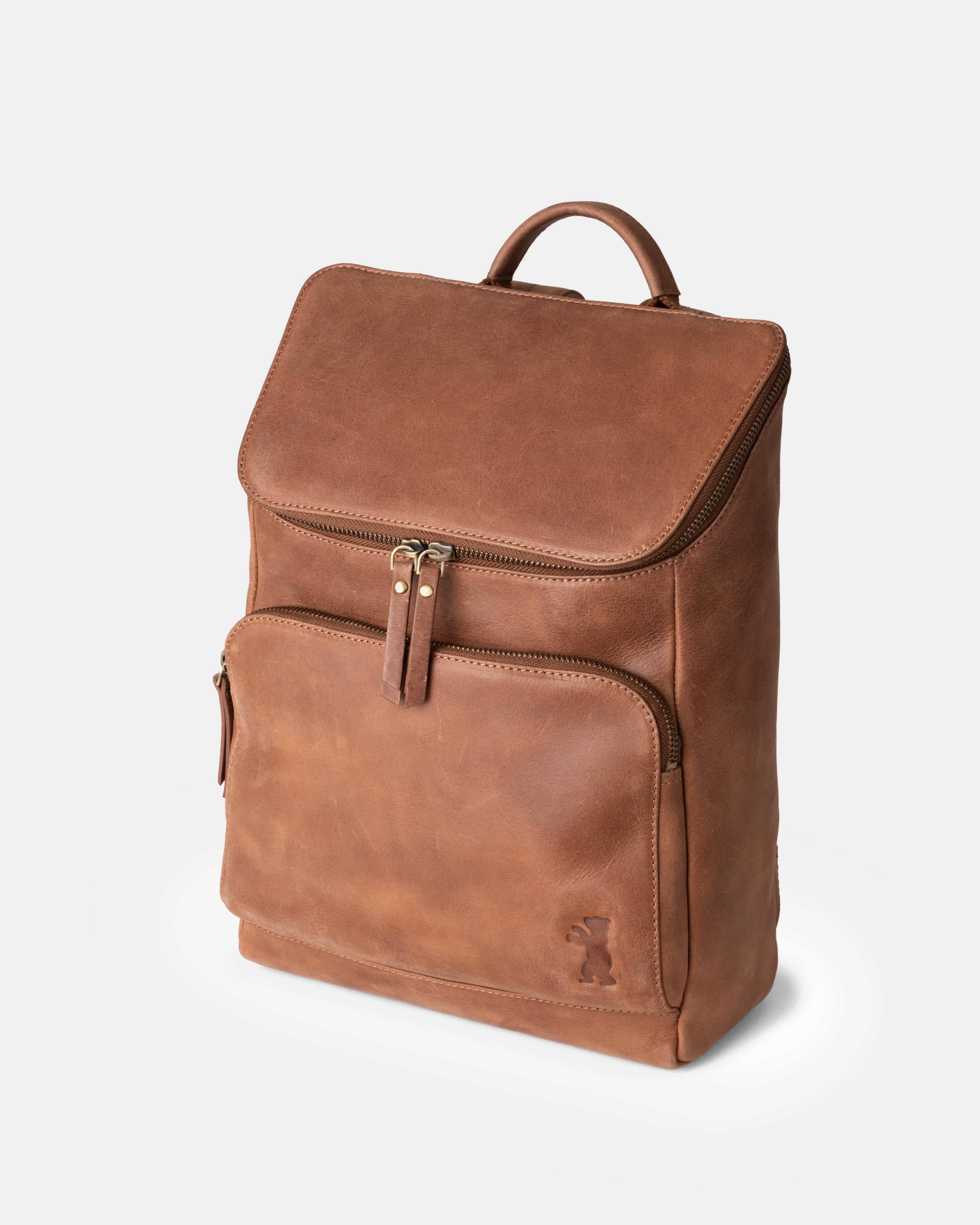 berliner-bags-sydney-sac-dos-cuir-camel image 3
