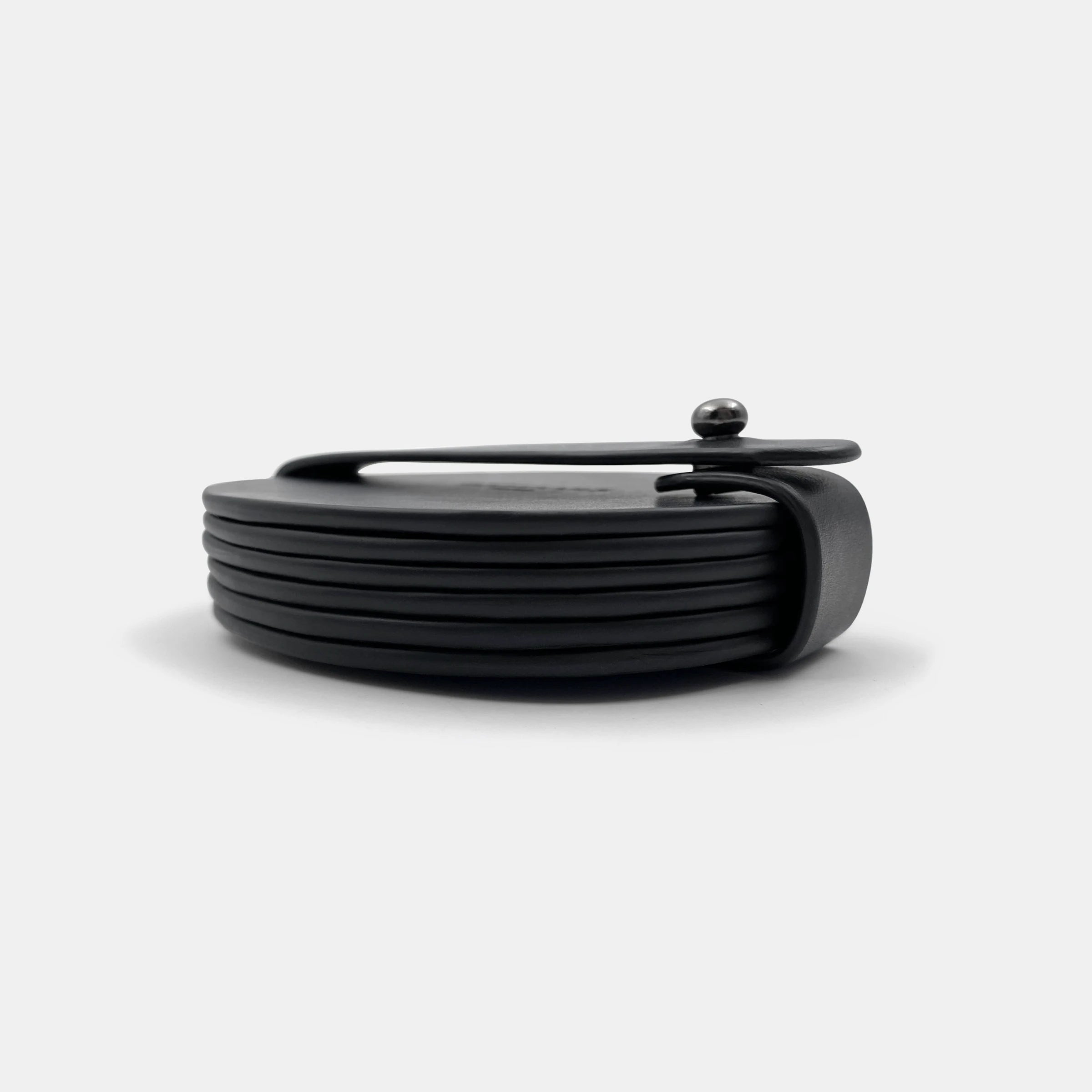darksails-dessous-de-verre-cuir-noir-rond-lot-de-6-support image 2