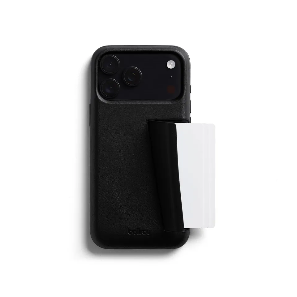 bellroy-phone-cases-3-card-coque-iphone-17-pro-max-cuir-noir image 1