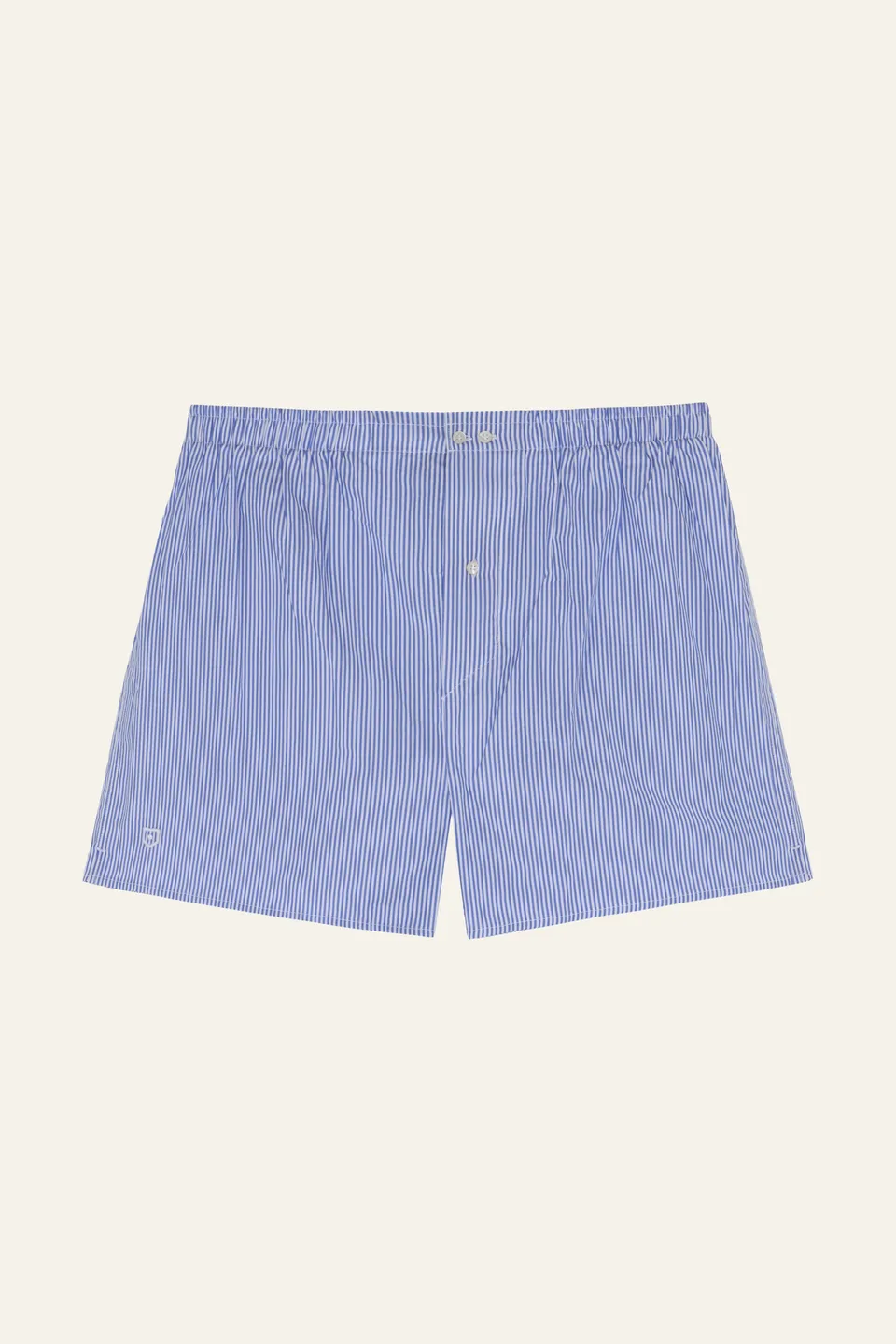 le-pantalon-cale-on-rayures-bleues-boxer-coton-l-ger image 1