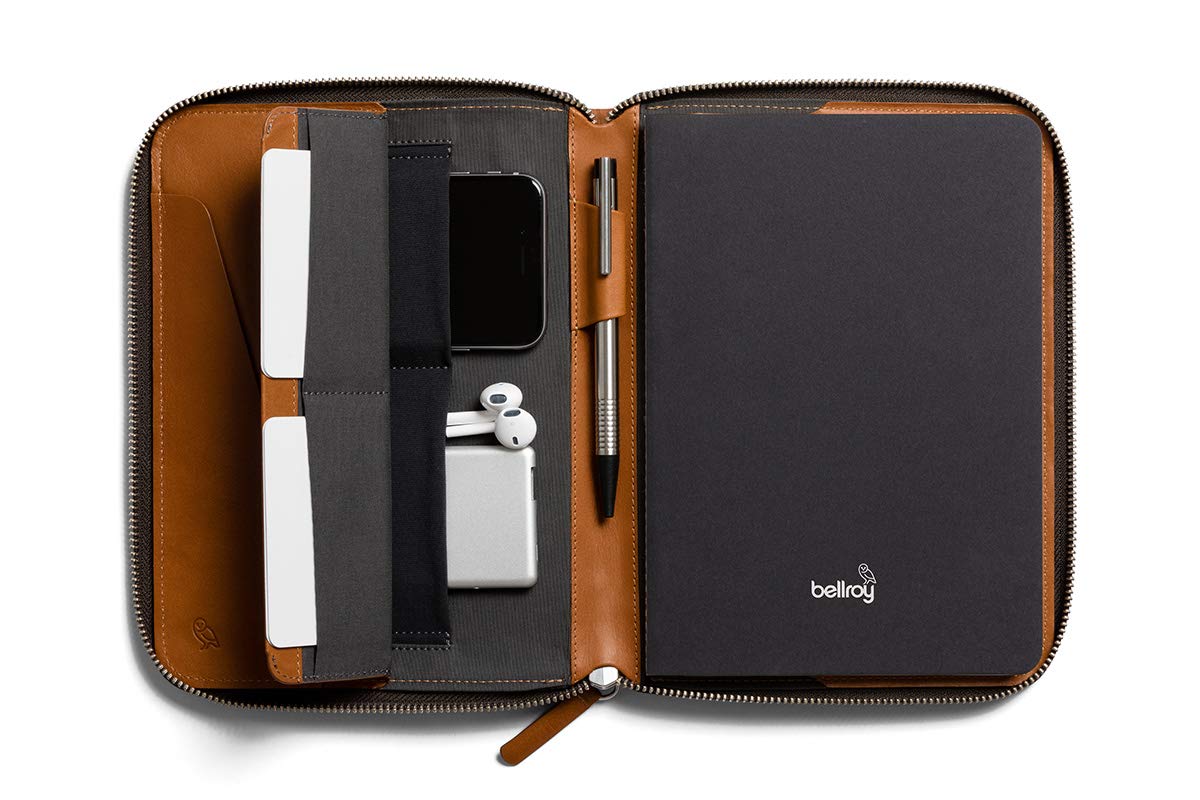 bellroy-work-folio-porte-documents-cuir-a5-caramel-zipp image 6