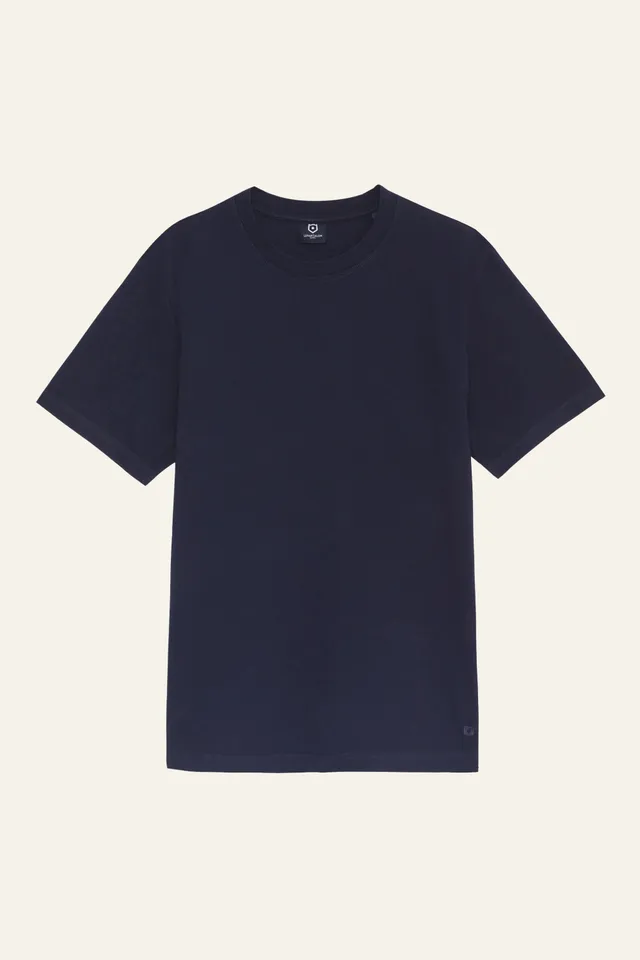 le-pantalon-tee-shirt-bleu-marine-t-shirt-homme-coton-bio image 1