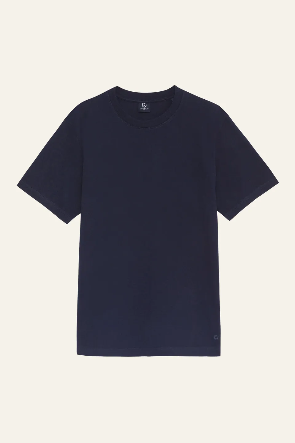 le-pantalon-tee-shirt-bleu-marine-t-shirt-homme-coton-bio image 1