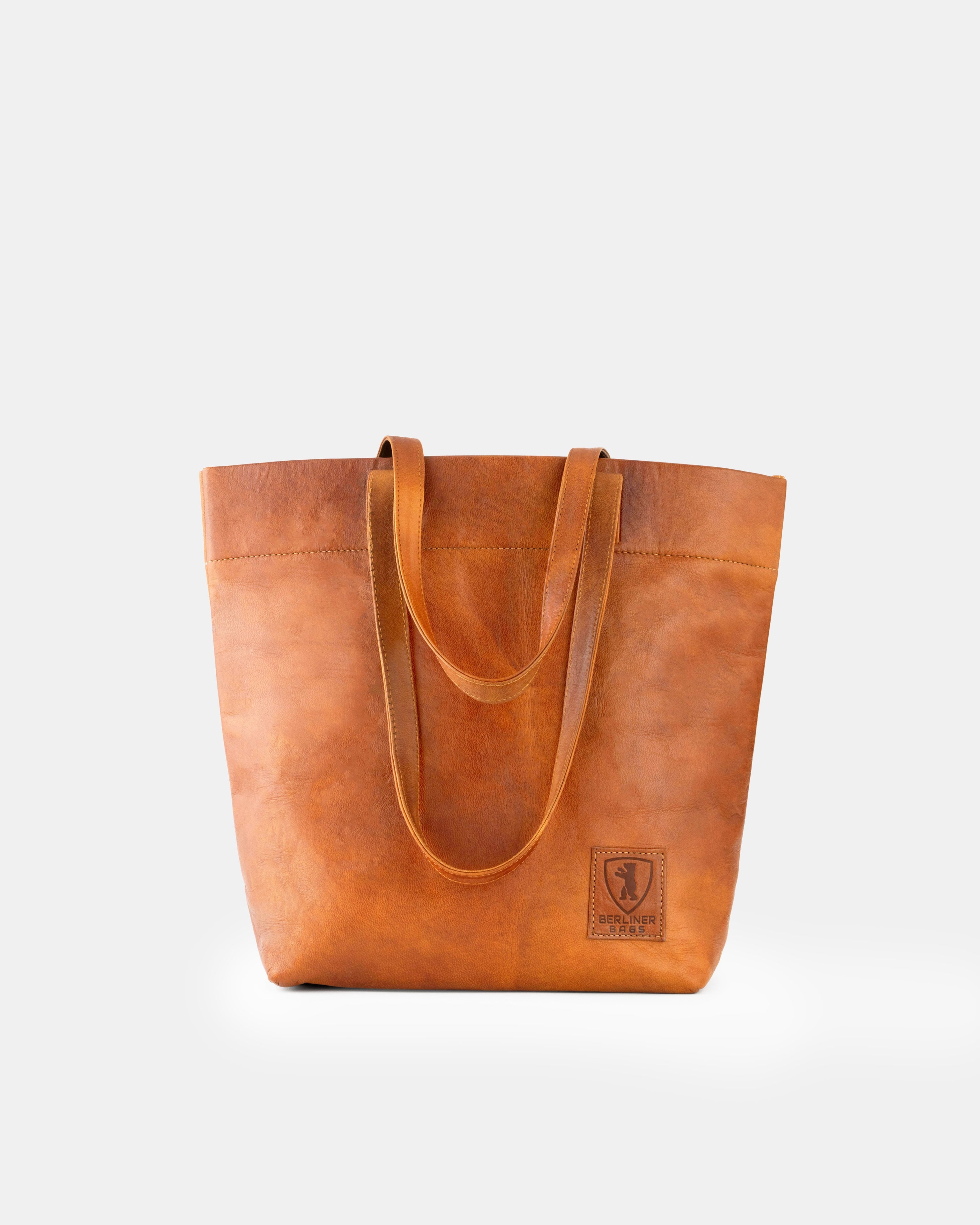 berliner-bags-cassie-sac-main-marron-vintage-cuir image 3