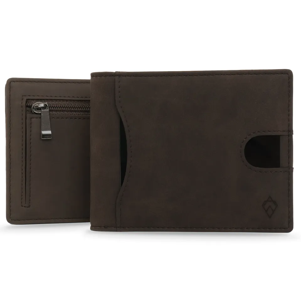 akielo-delta-portefeuille-cuir-zip-mocha-fonc image 1