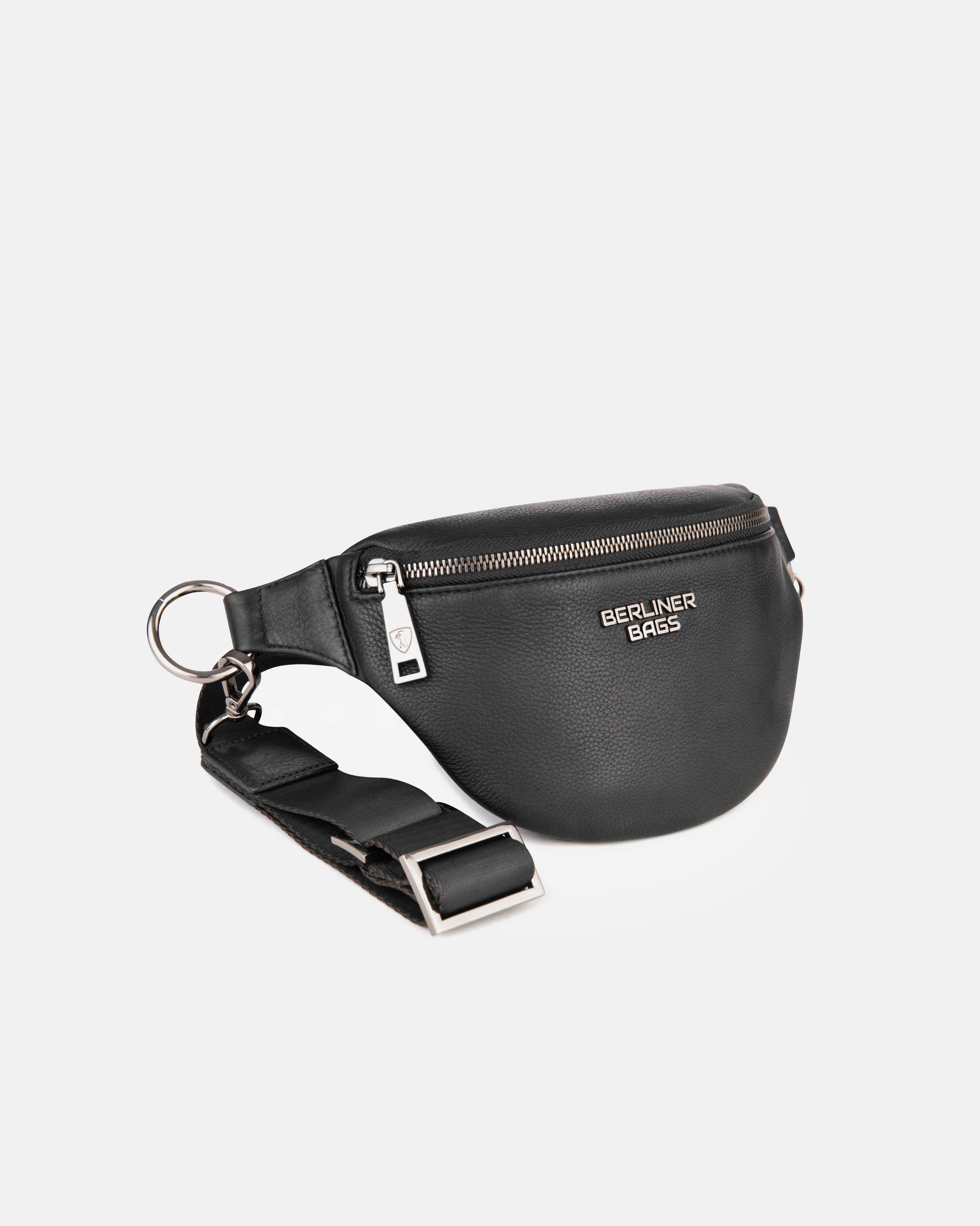 berliner-mona-m-sac-banane-cuir-noir-taille-m image 5