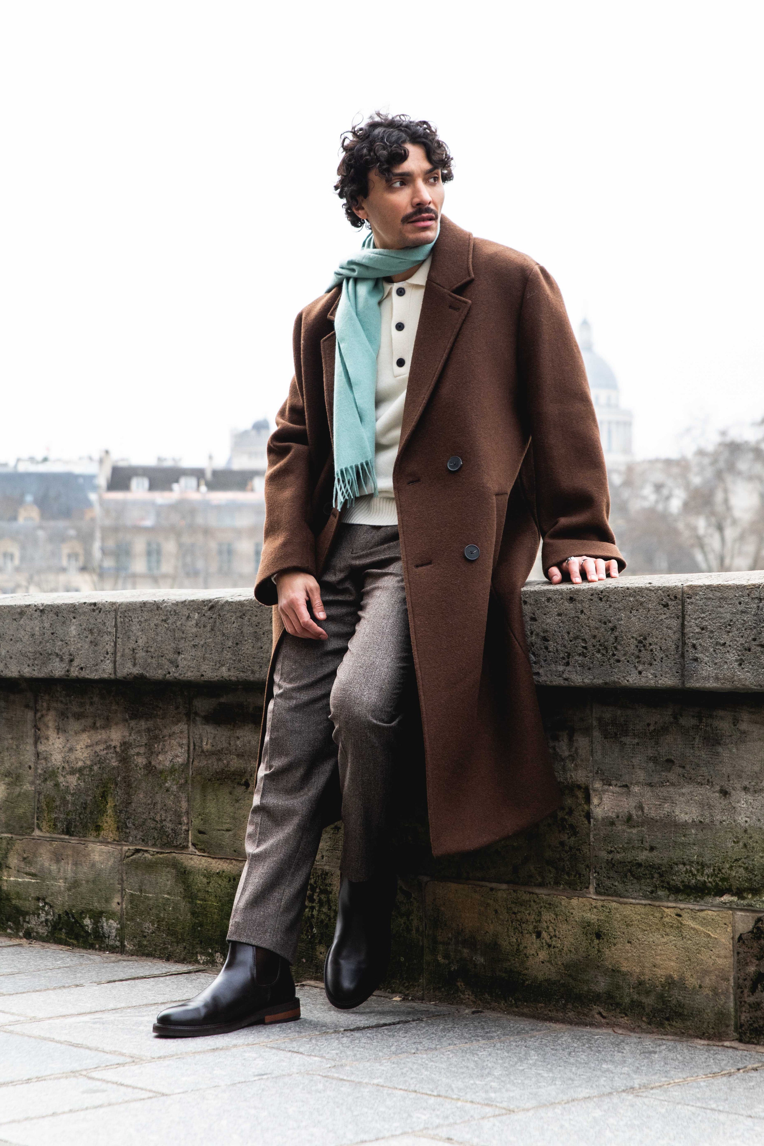 le-pantalon-fm-lpfp-2-pantalon-pinces-marron-flanelle-laine image 8