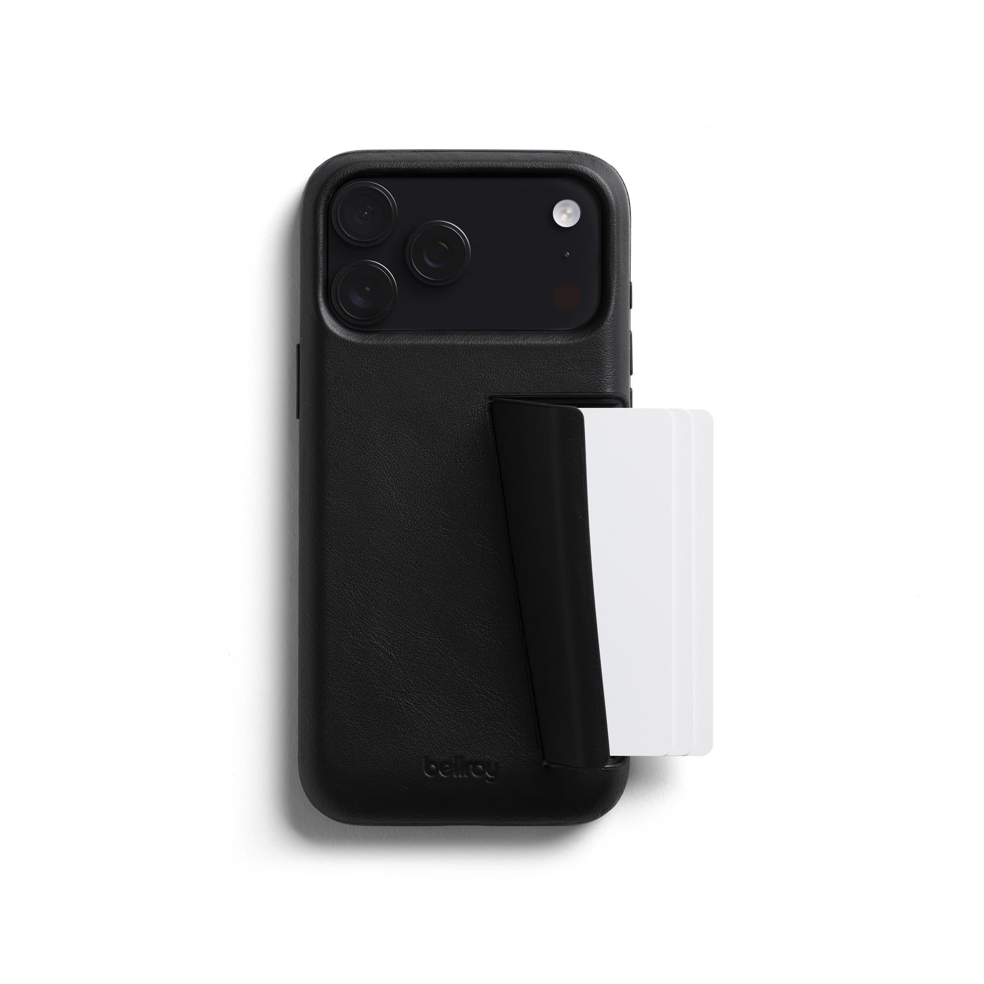 bellroy-phone-cases-3-card-coque-iphone-17-pro-max-cuir-noir image 1