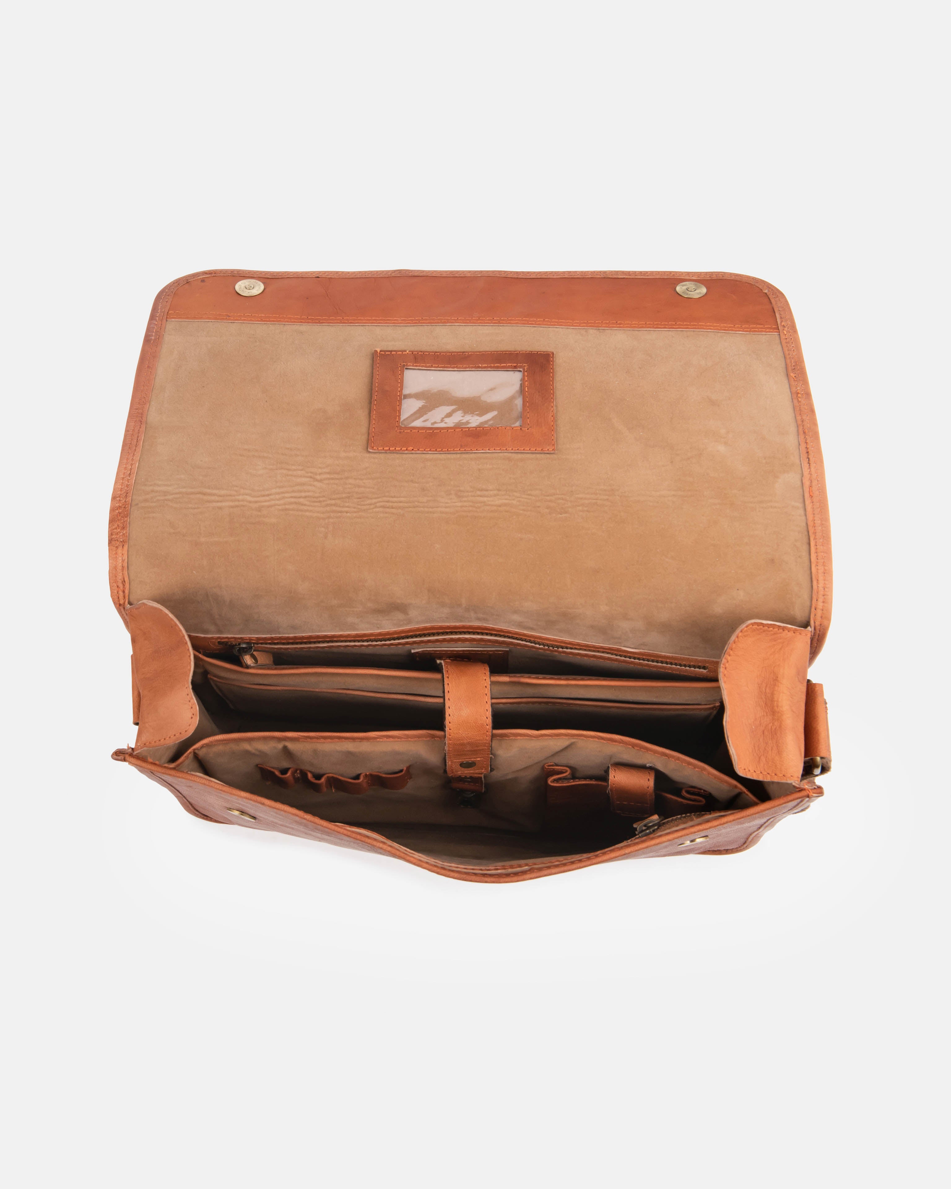 berliner-bags-ghent-sac-messenger-marron-vintage-cuir image 4