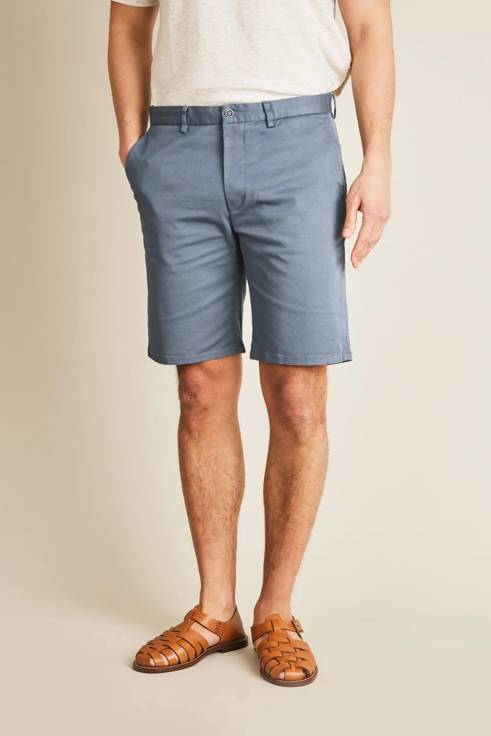 le-pantalon-bermudas-fm-lpb-13-bermuda-bleu-jasmin-coton image 1