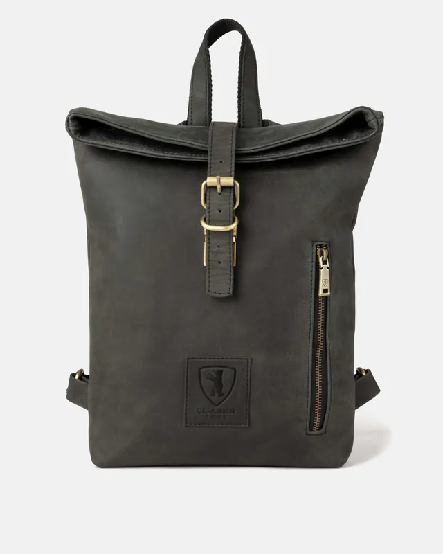 berliner-bags-seattle-3-0-sac-dos-cuir-gris-fonc image 1