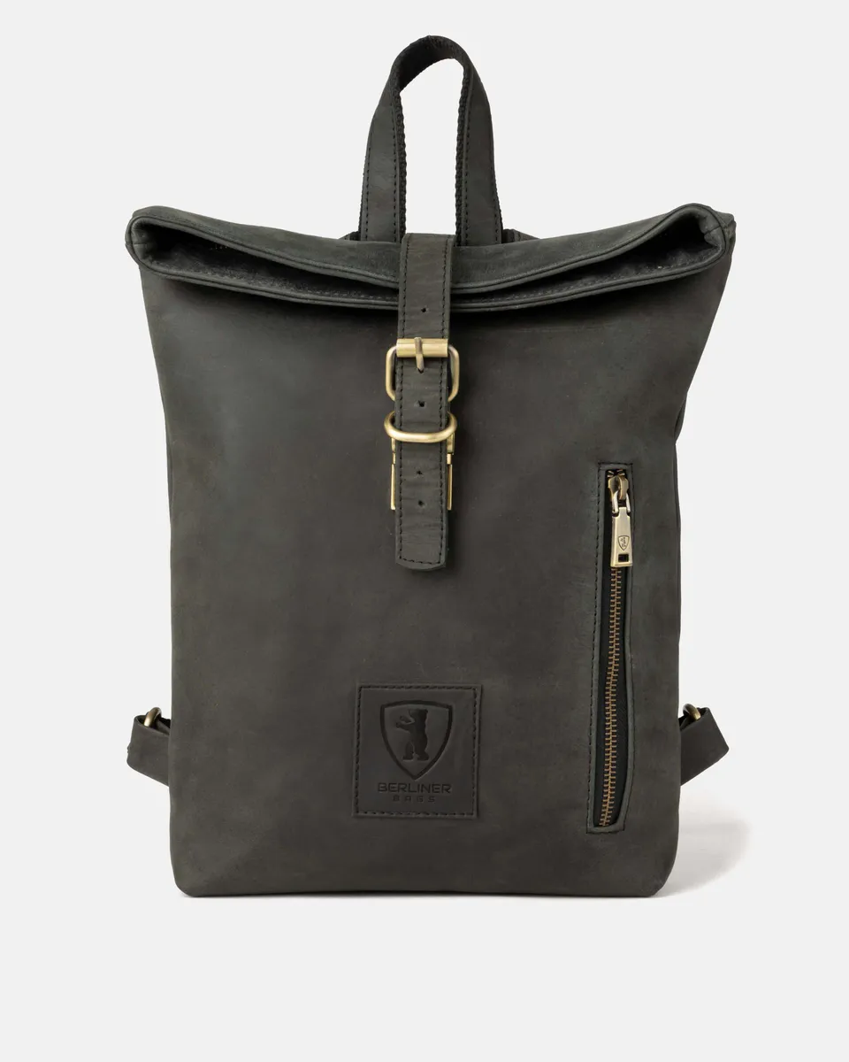 berliner-bags-seattle-3-0-sac-dos-cuir-gris-fonc image 1