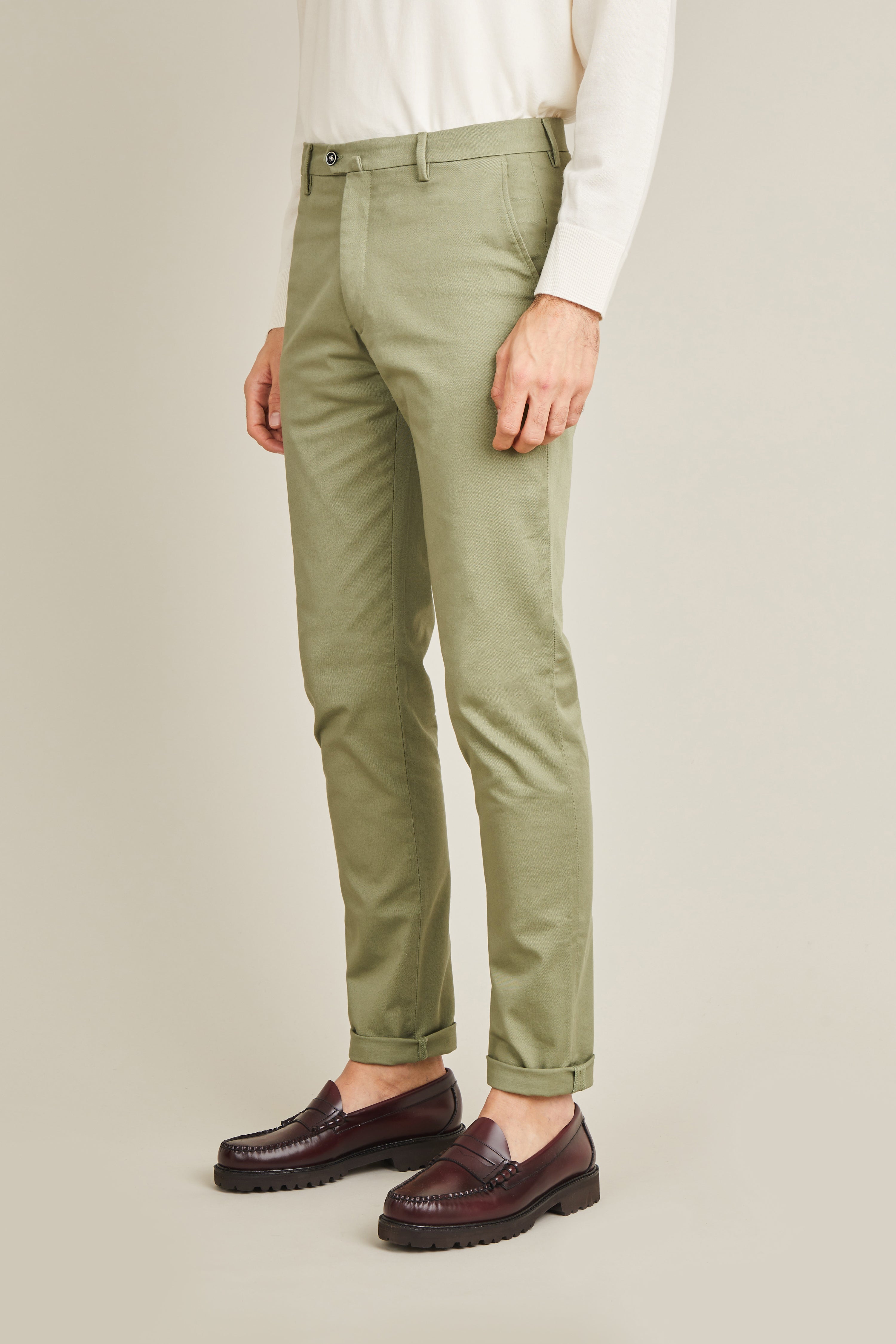 le-pantalon-chinos-homme-fm-lpc-25-pantalon-olive-vert image 8