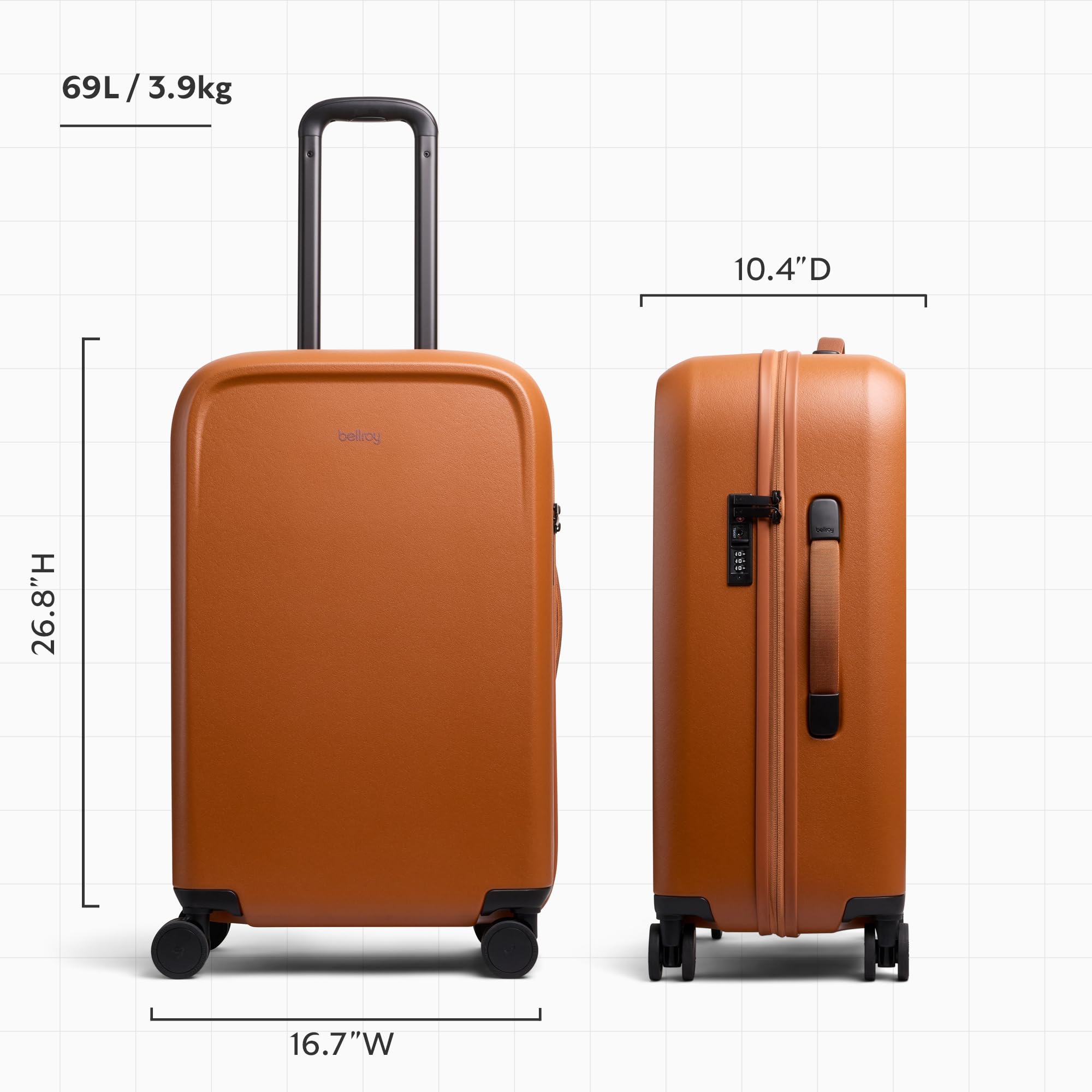 bellroy-transit-check-in-valise-soute-69-l-bronze-rigide image 2