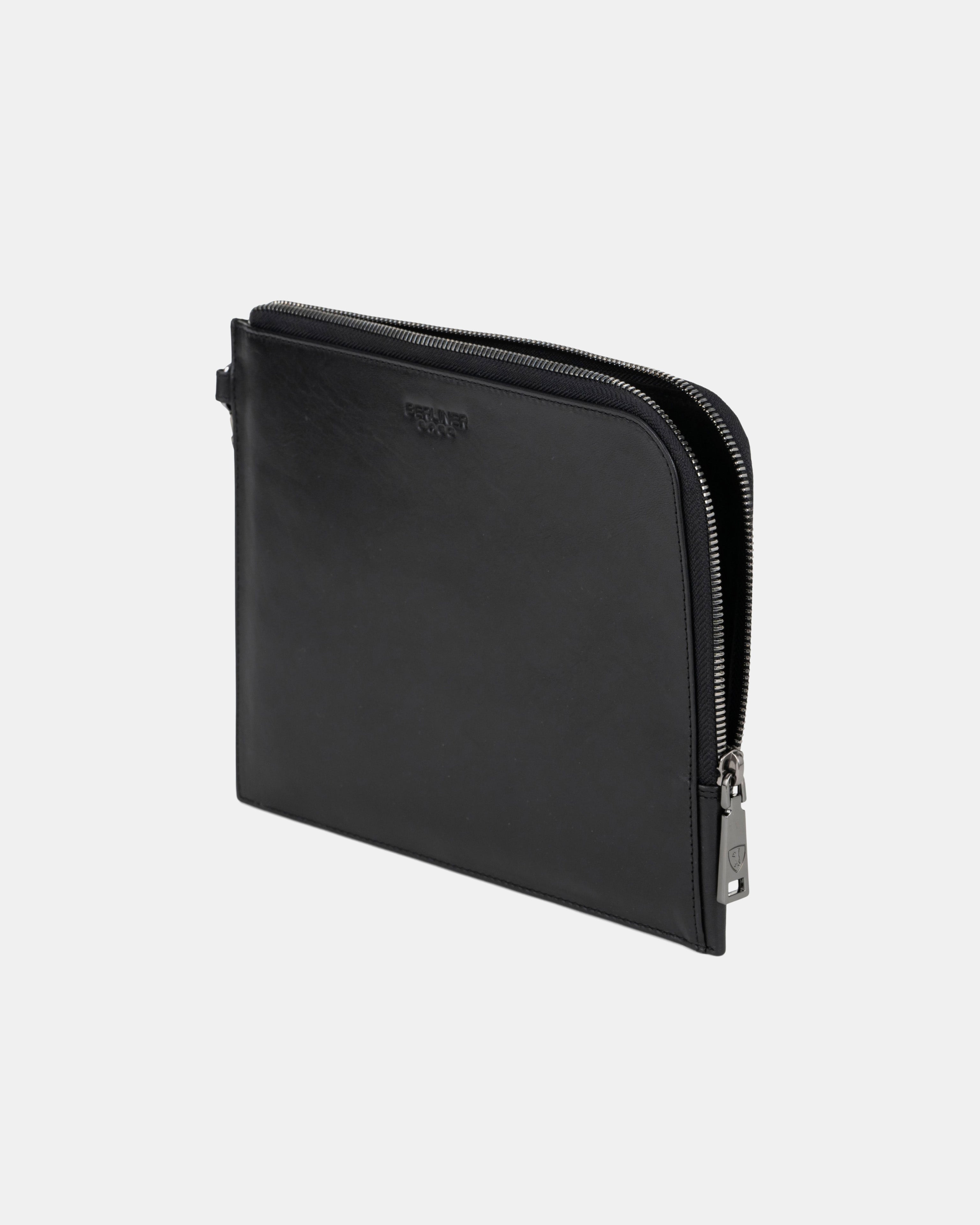 berliner-bags-alex-m-pochette-cuir-noir-taille-m image 3