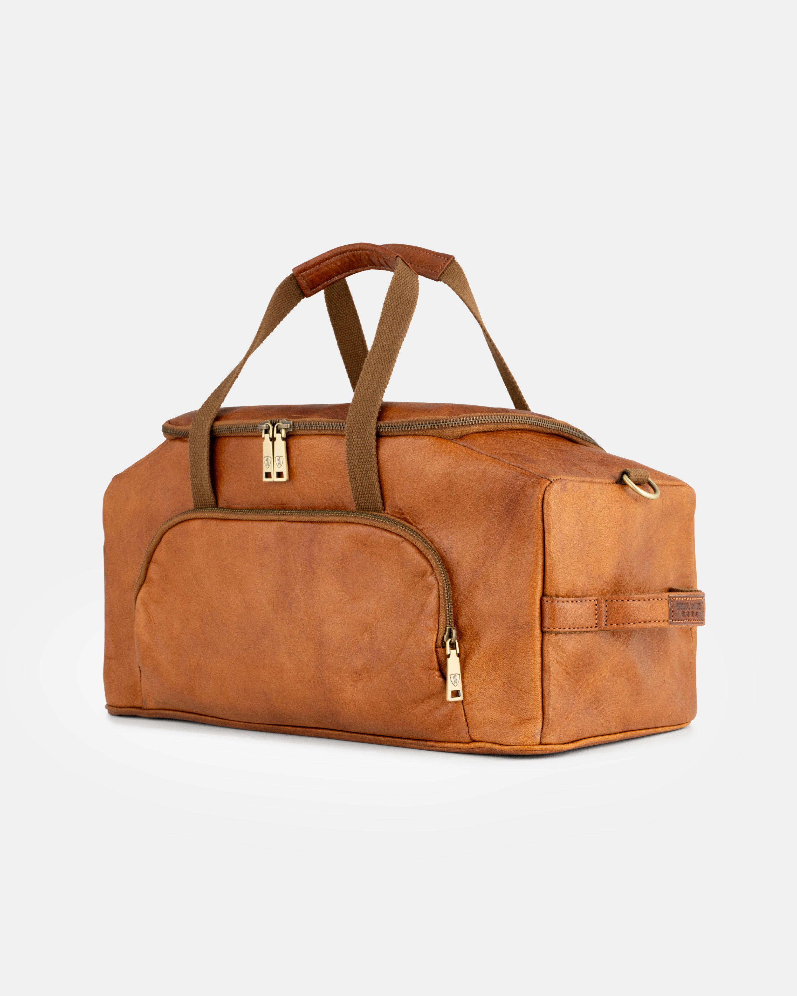 berliner-bags-denver-m-sac-voyage-marron-vintage-cuir image 3