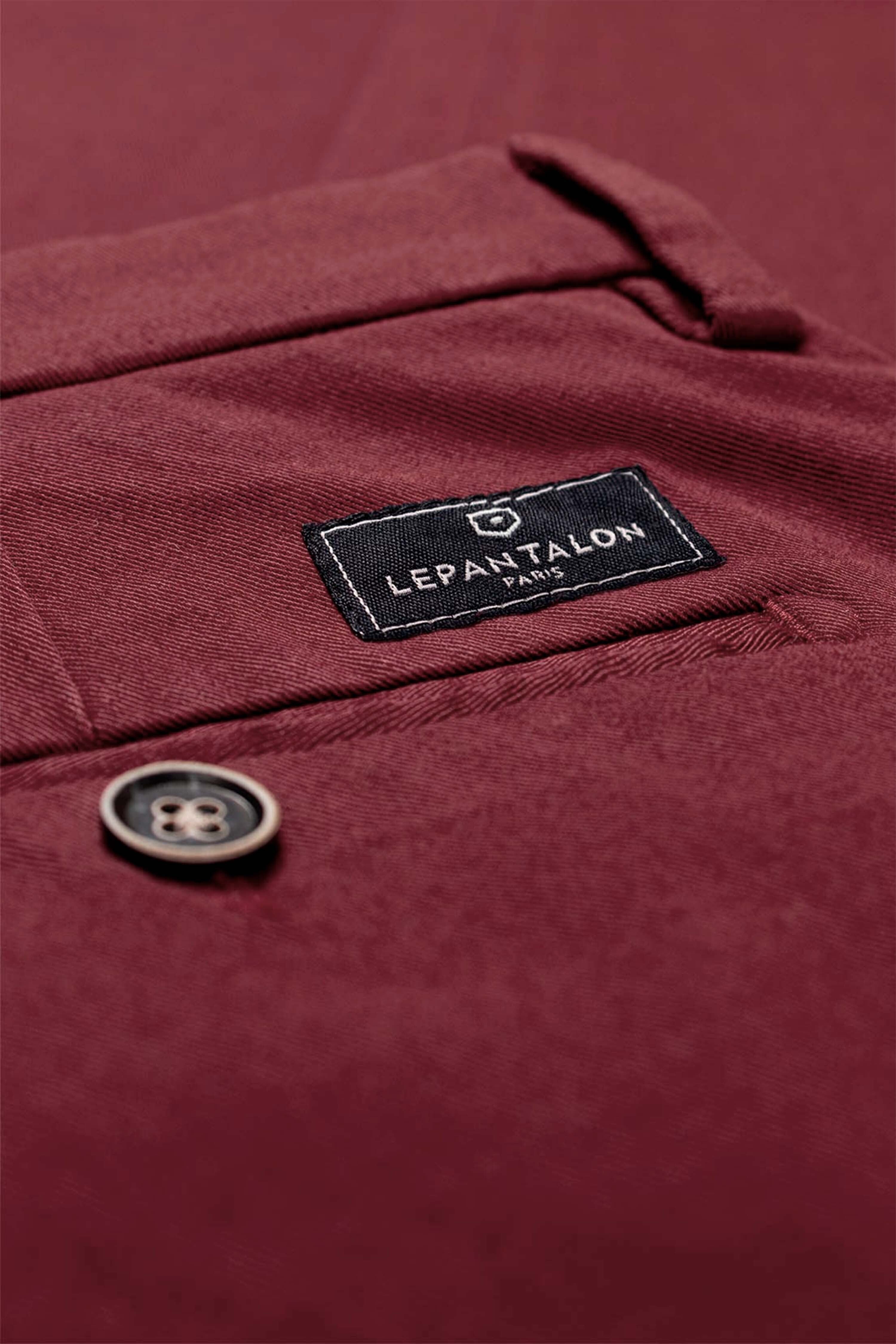 le-pantalon-chinos-homme-chino-bordeaux-fonc-coton-stretch image 3