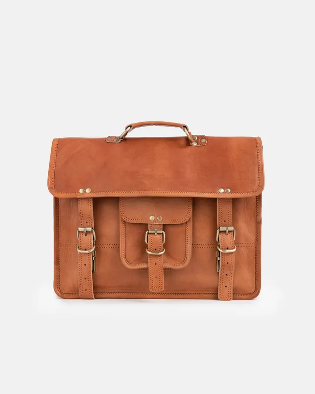 berliner-bags-berlin-sac-messenger-m-marron-vintage-cuir image 1