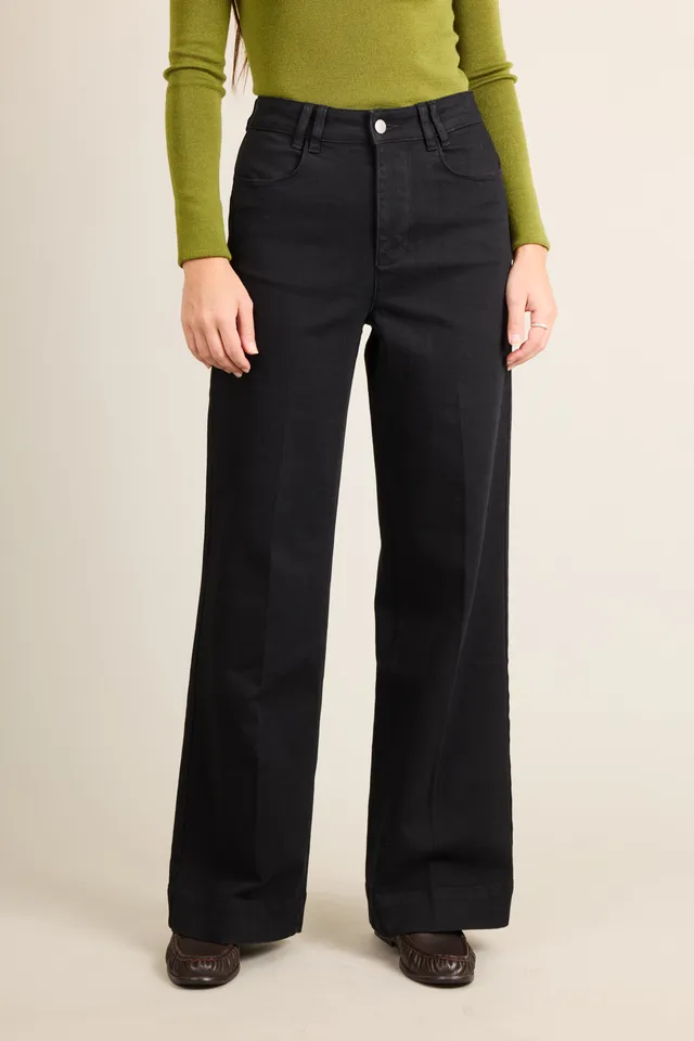 le-pantalon-jeans-femme-jean-wideleg-jean-noir-coton-bio-taille-haute image 1