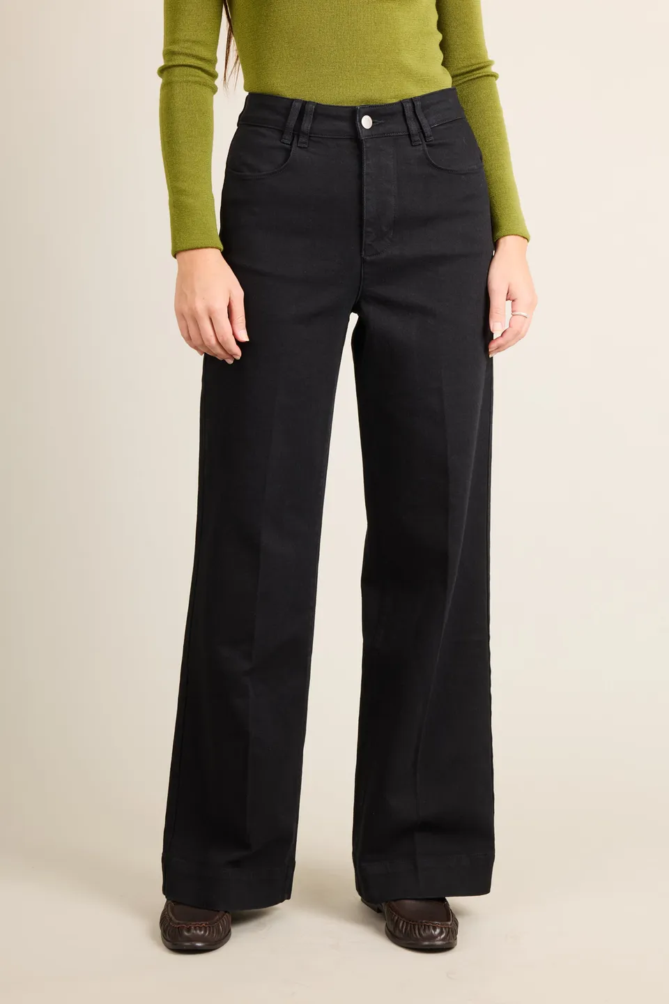 le-pantalon-jeans-femme-jean-wideleg-jean-noir-coton-bio-taille-haute image 1