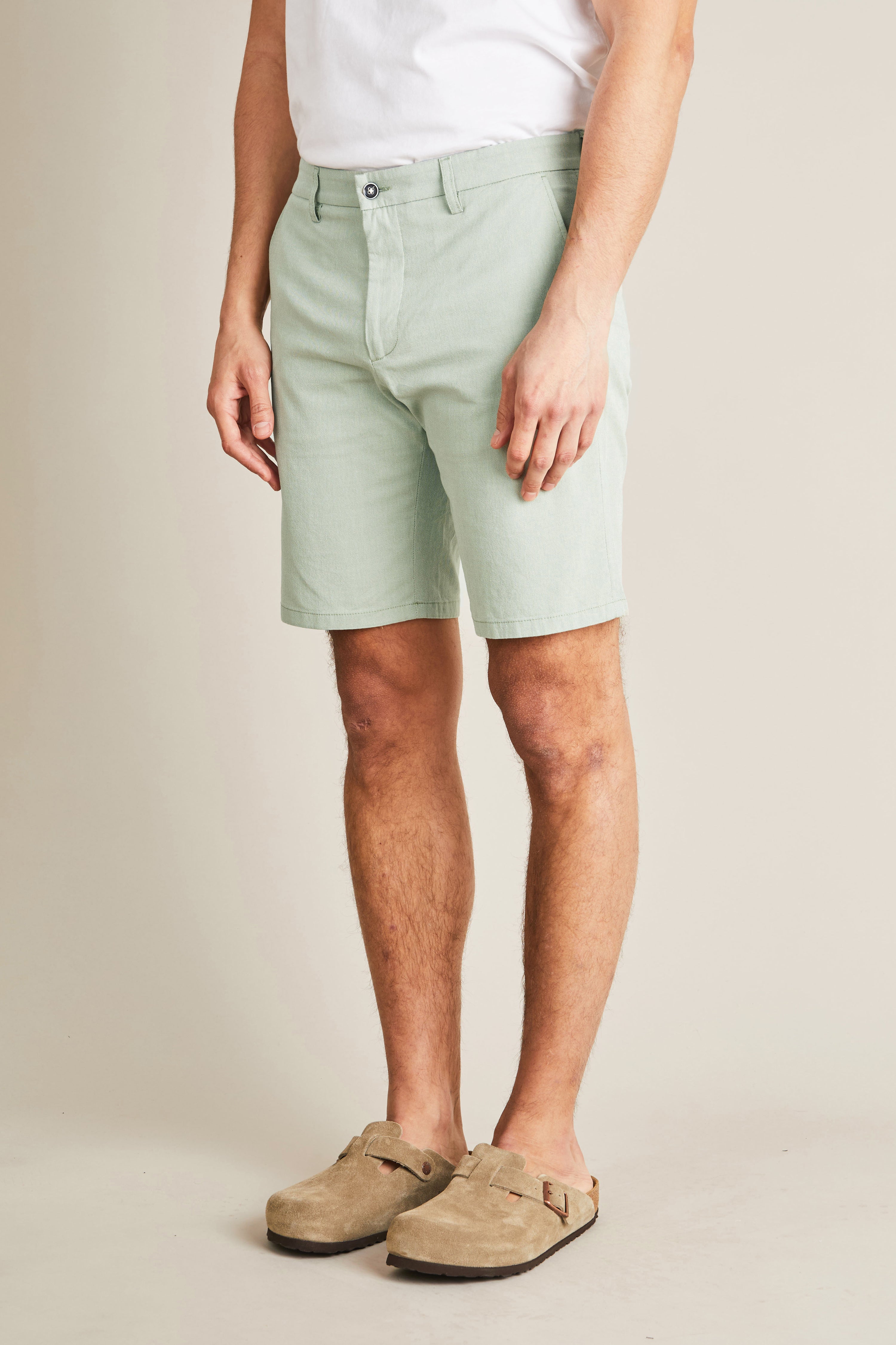 le-pantalon-bermudas-homme-fm-lpbl-2-bermuda-vert-amande image 5