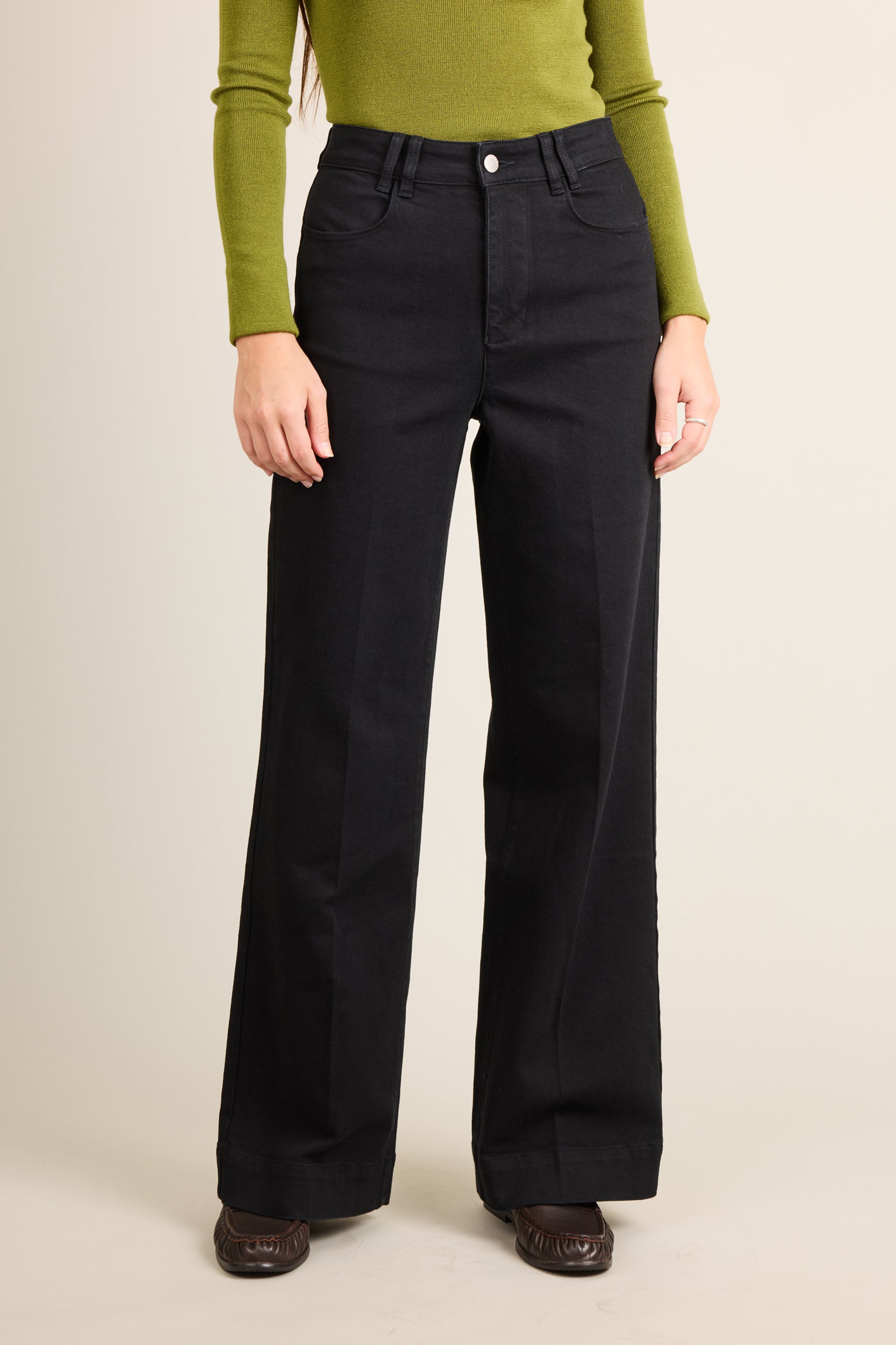 le-pantalon-jeans-femme-jean-wideleg-jean-noir-coton-bio-taille-haute image 1