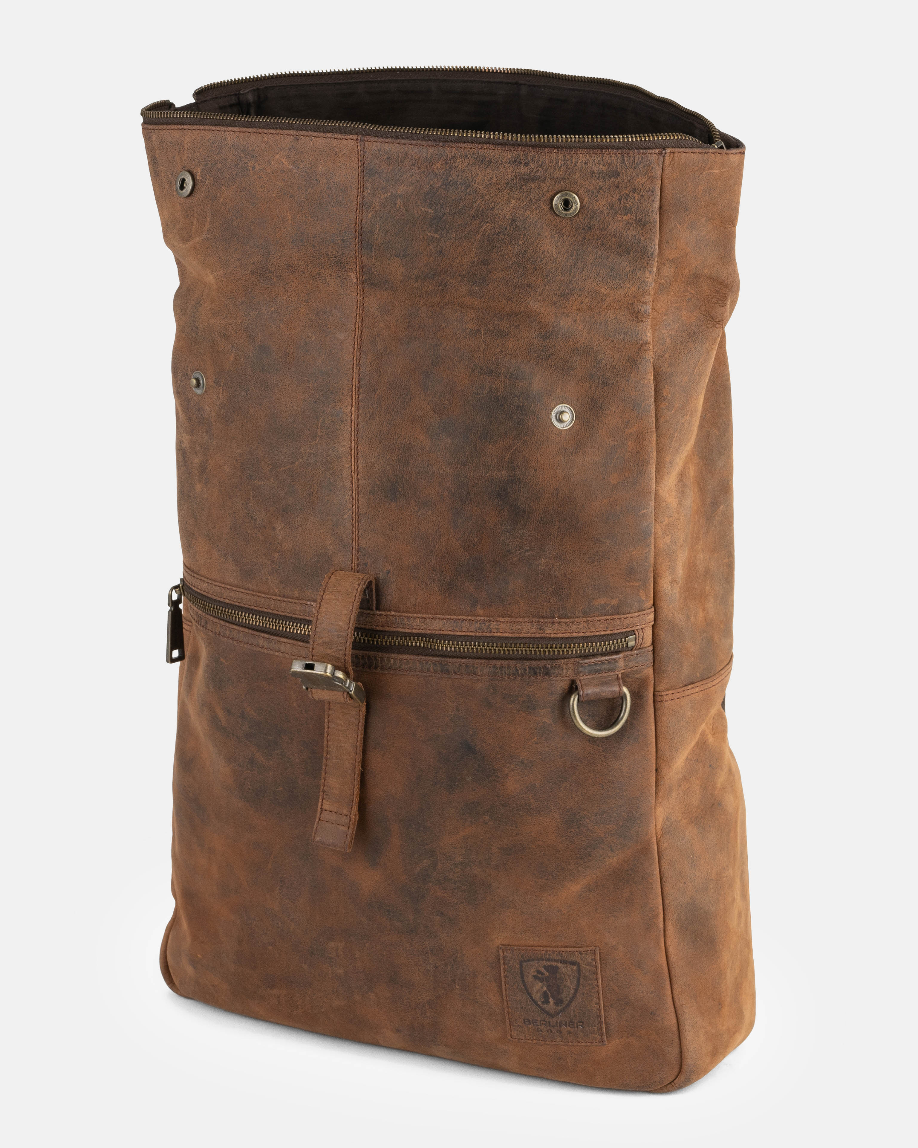 berliner-bags-utrecht-xl-sac-dos-cuir-earth-vintage image 6