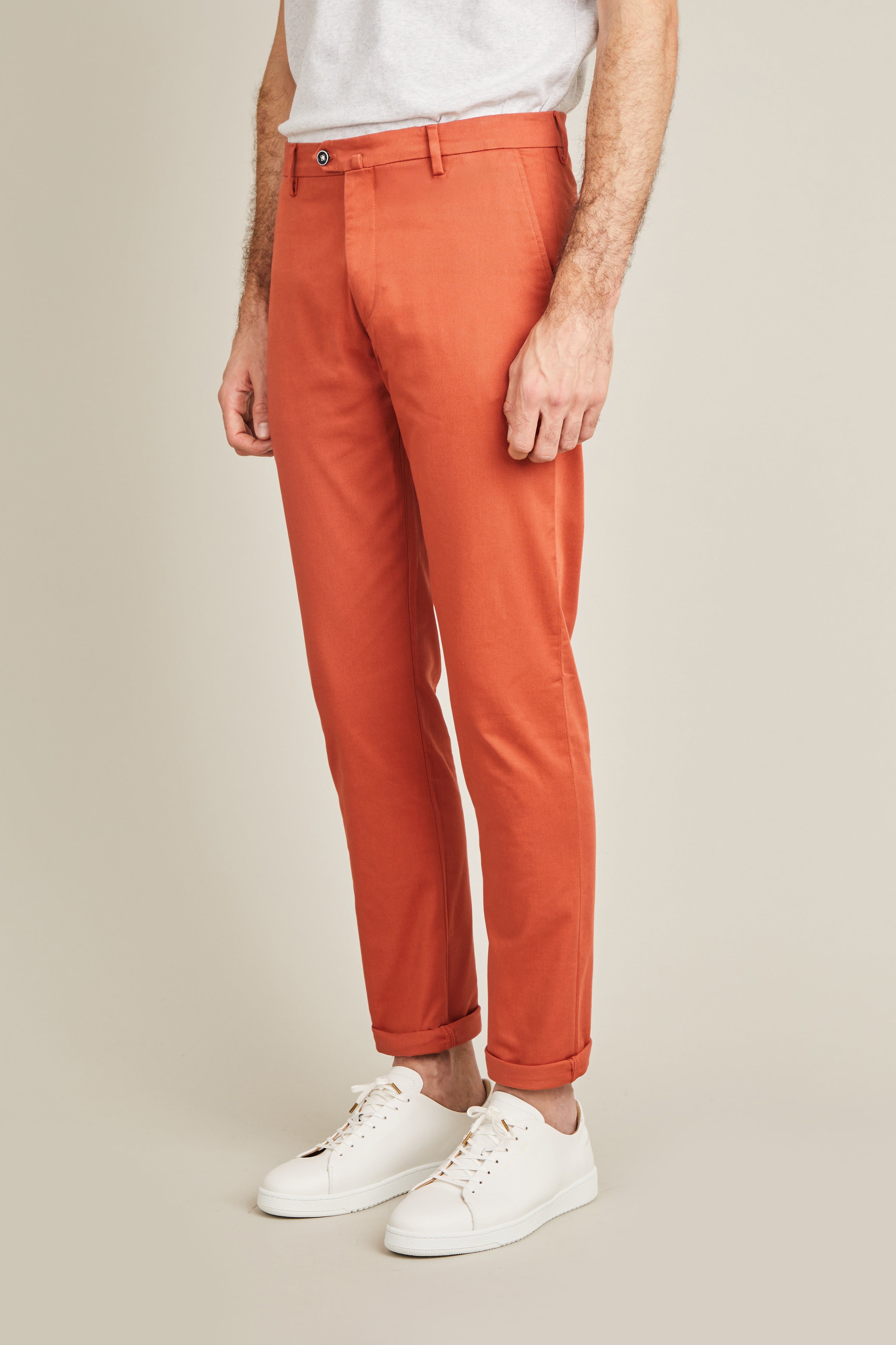 le-pantalon-chinos-homme-chino-tomette-chino-orange-slim image 5