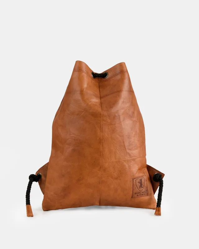 berliner-bags-gym-bag-sac-de-sport-marron-vintage-cordon image 1