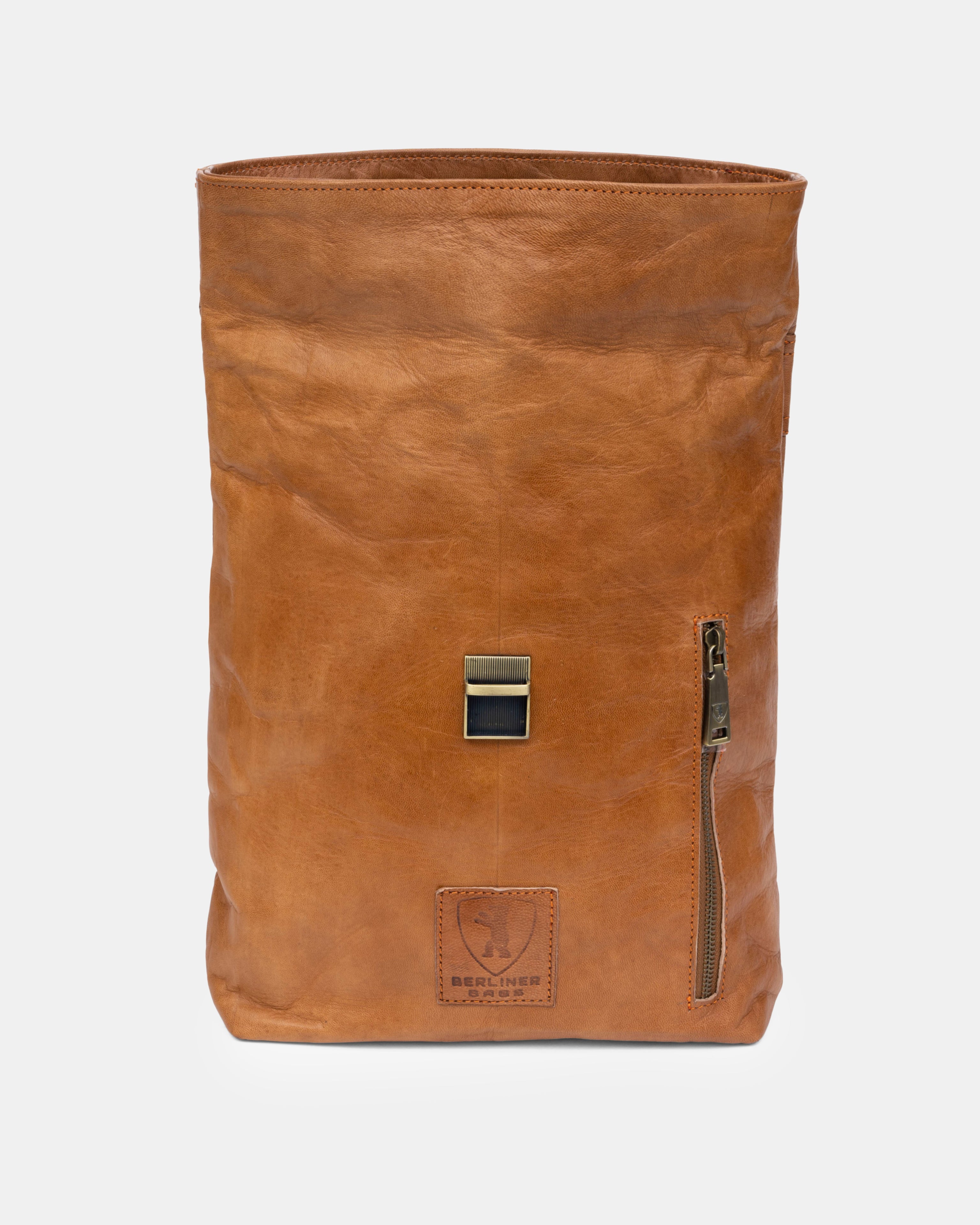 berliner-bags-seattle-sac-dos-cuir-vintage-brown image 3