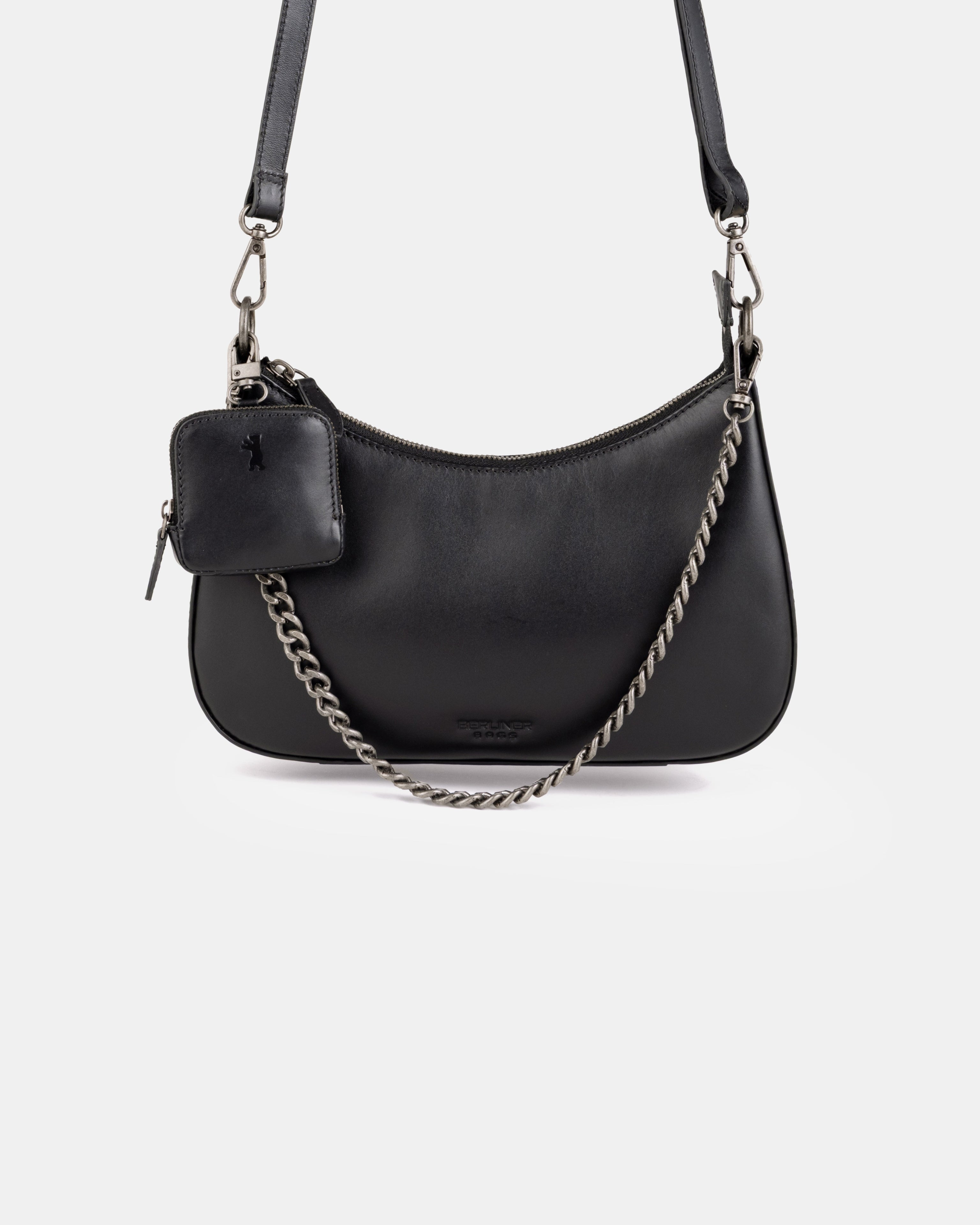 berliner-bags-lola-sac-demi-lune-cuir-noir-cha-ne image 3