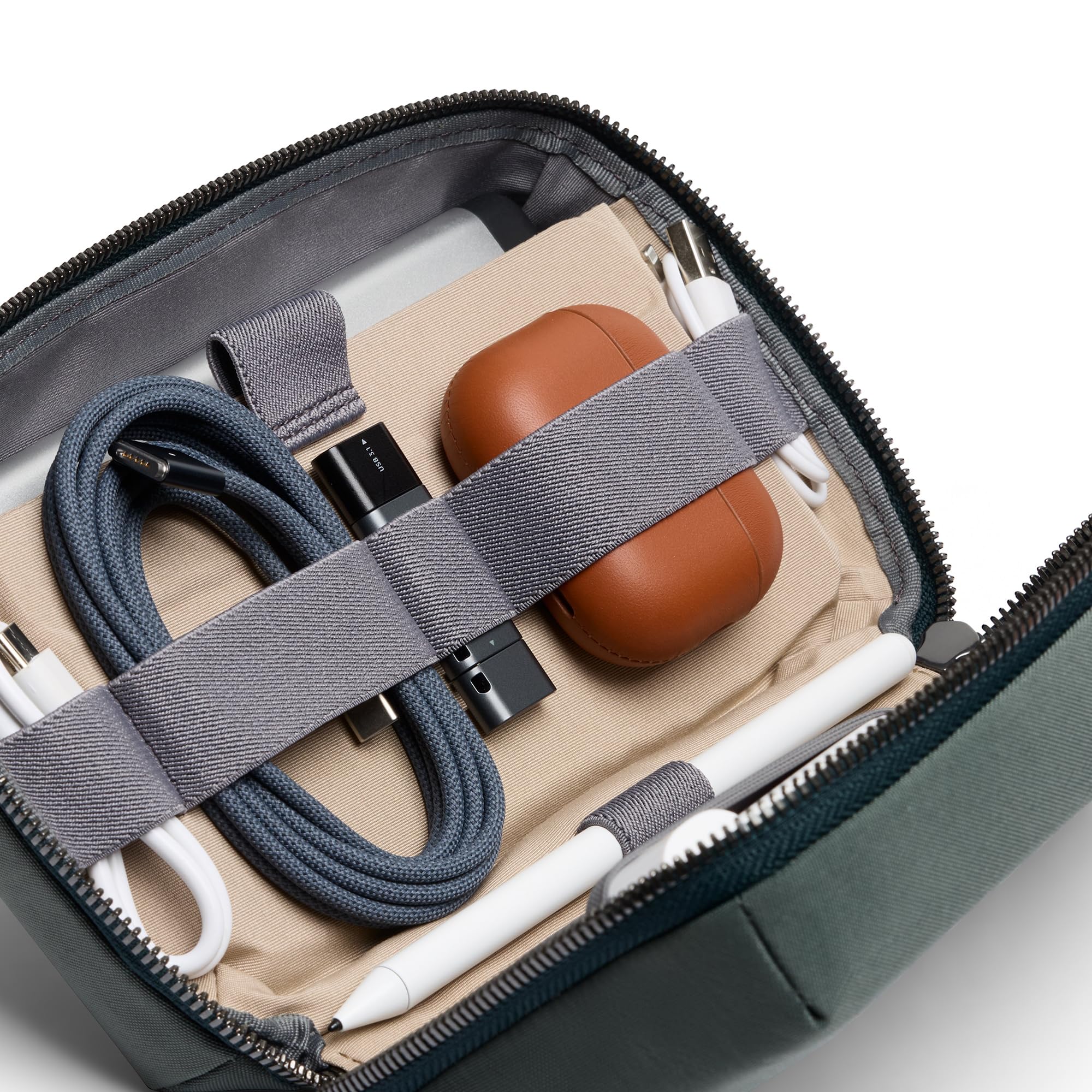 bellroy-tech-kit-pochette-accessoires-everglade-zipp-e image 3