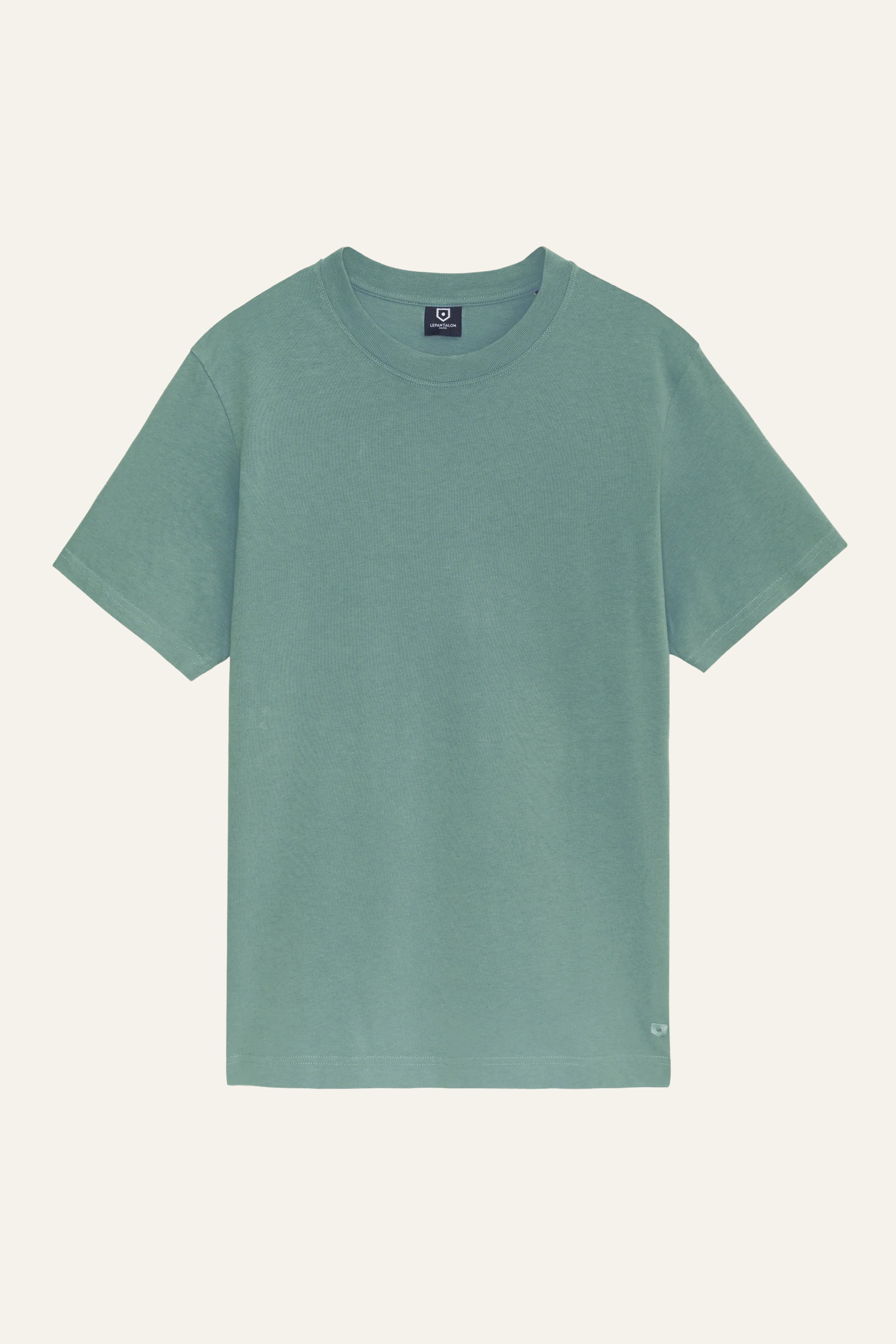 le-pantalon-t-shirts-homme-tee-shirt-sauge-coton-bio image 1