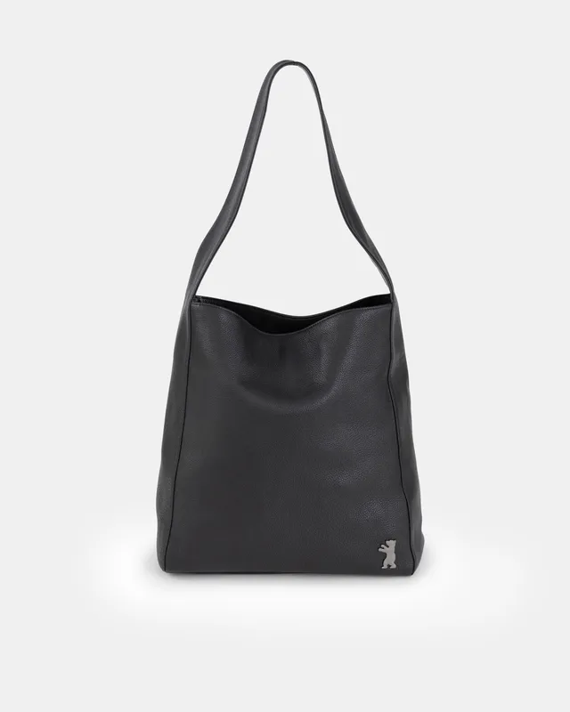 berliner-bags-atlanta-sac-shopper-noir-m-tallis-cuir image 1