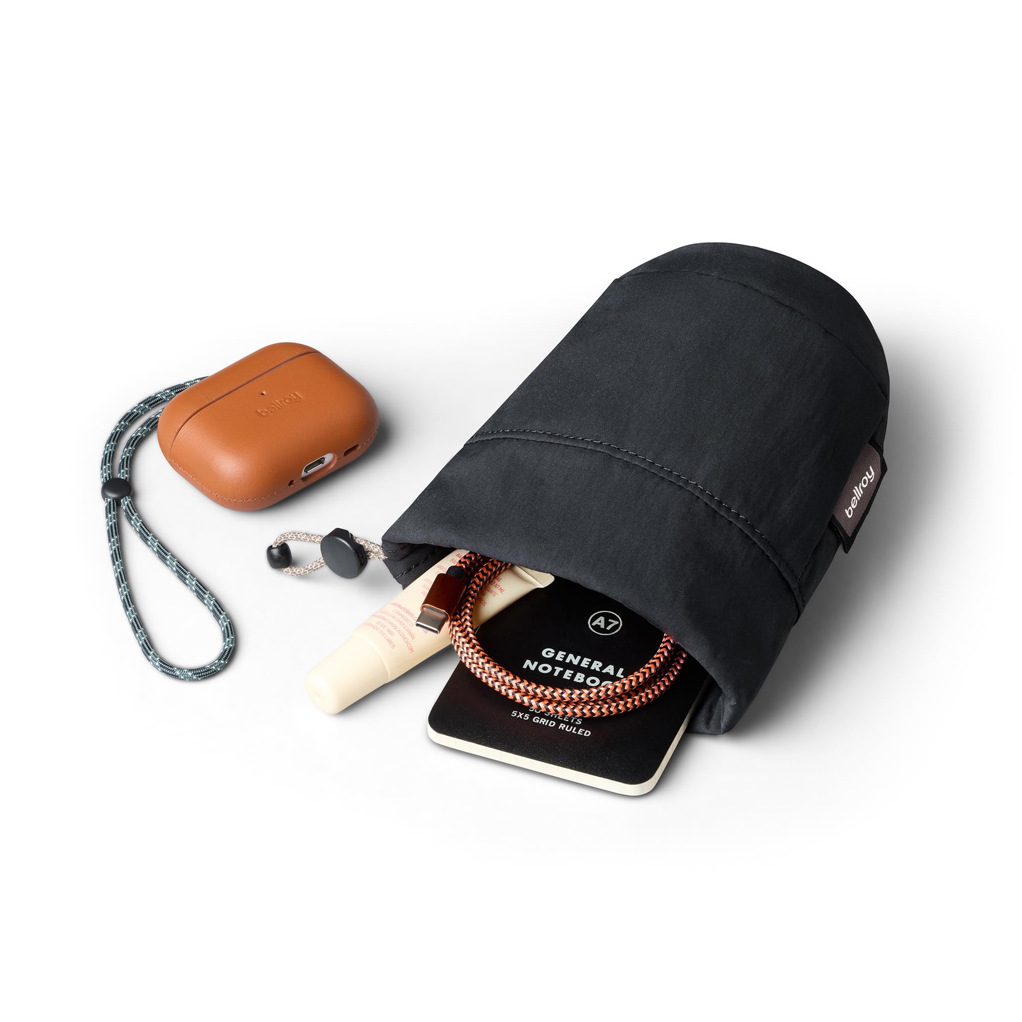 bellroy-cinch-pouch-pochon-hop-pochette-voyage-noir-compressible image 2
