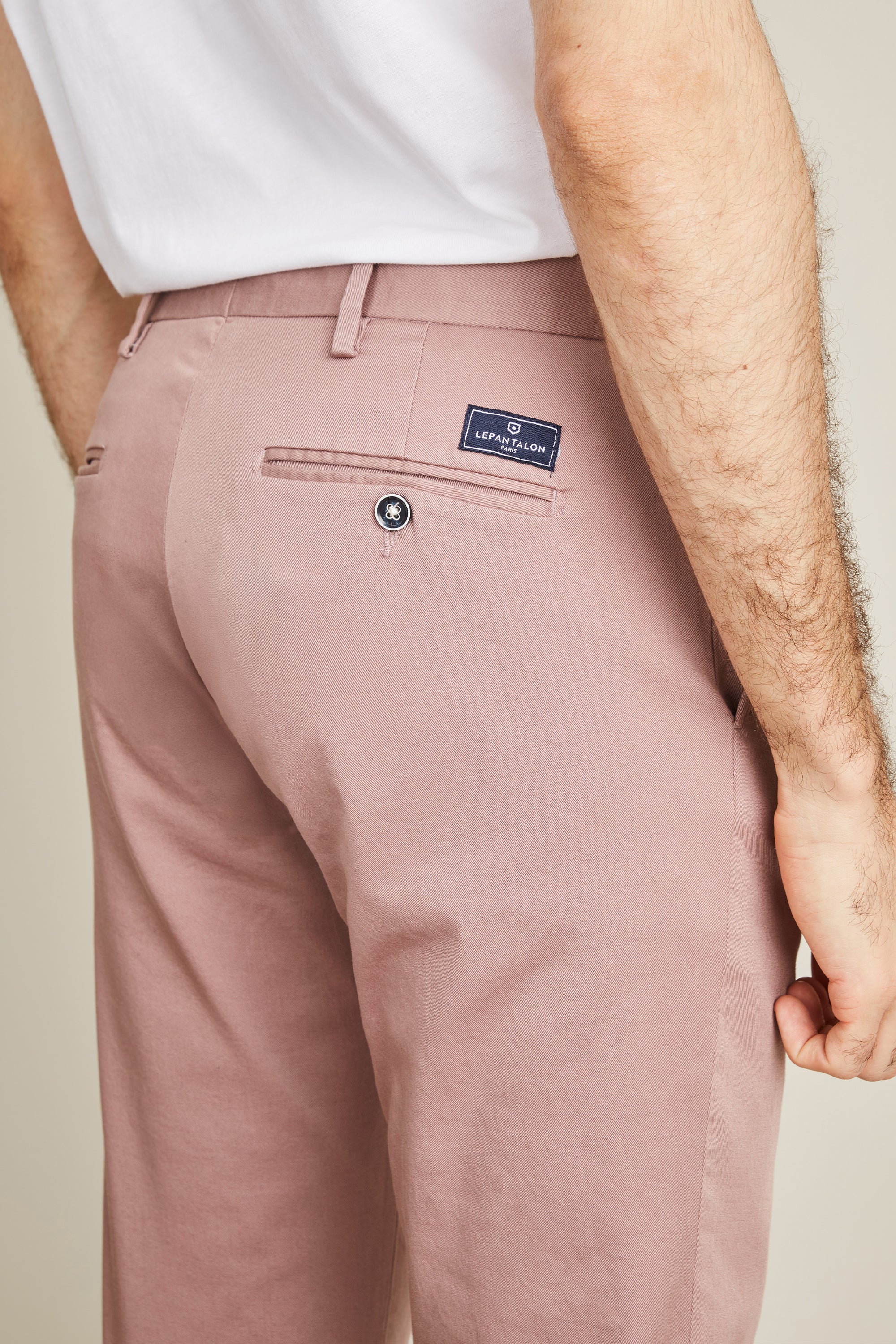 le-pantalon-chinos-homme-chino-bois-de-rose-chino-rose-coton image 3