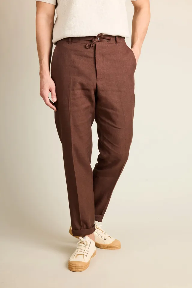 le-pantalon-chinos-homme-fm-lplc-4-pantalon-lin-b-ne-coton image 1