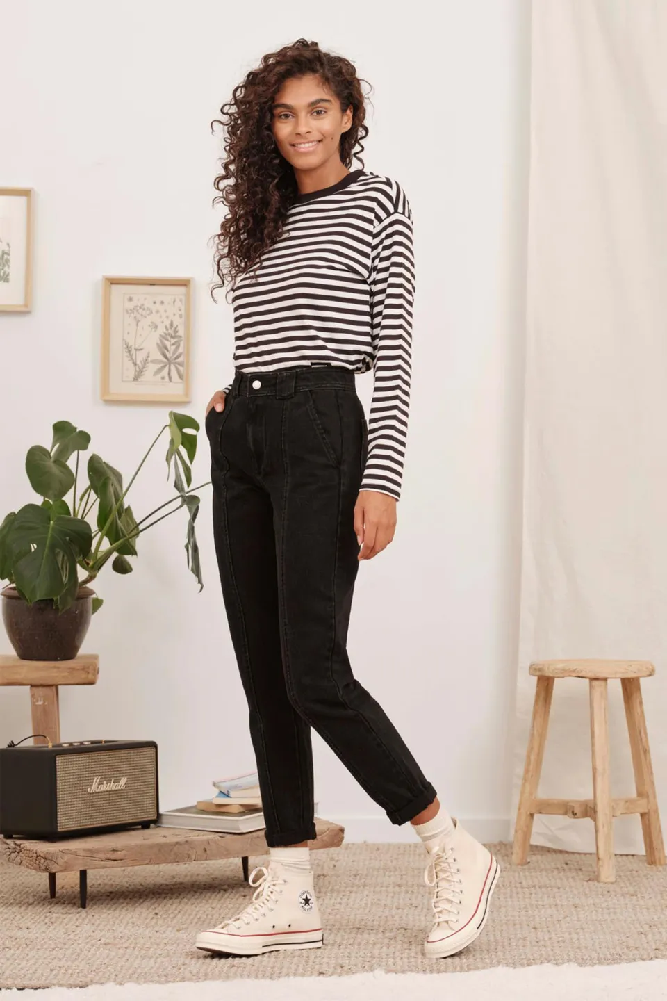 le-pantalon-jean-fm-lpwd-13-jean-carotte-noir-bio image 1
