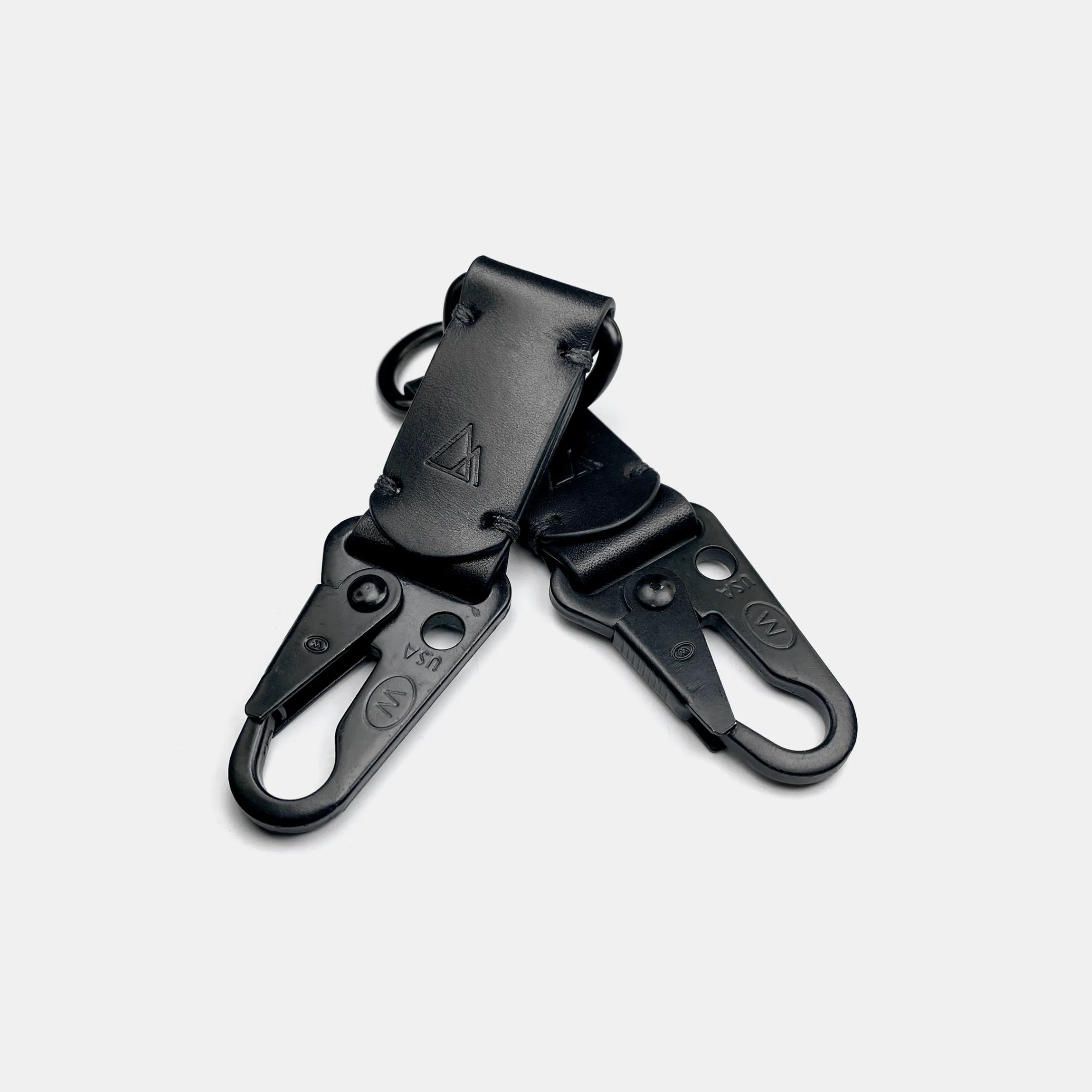 darksails-porte-cl-s-mousqueton-cuir-noir-pleine-fleur image 2