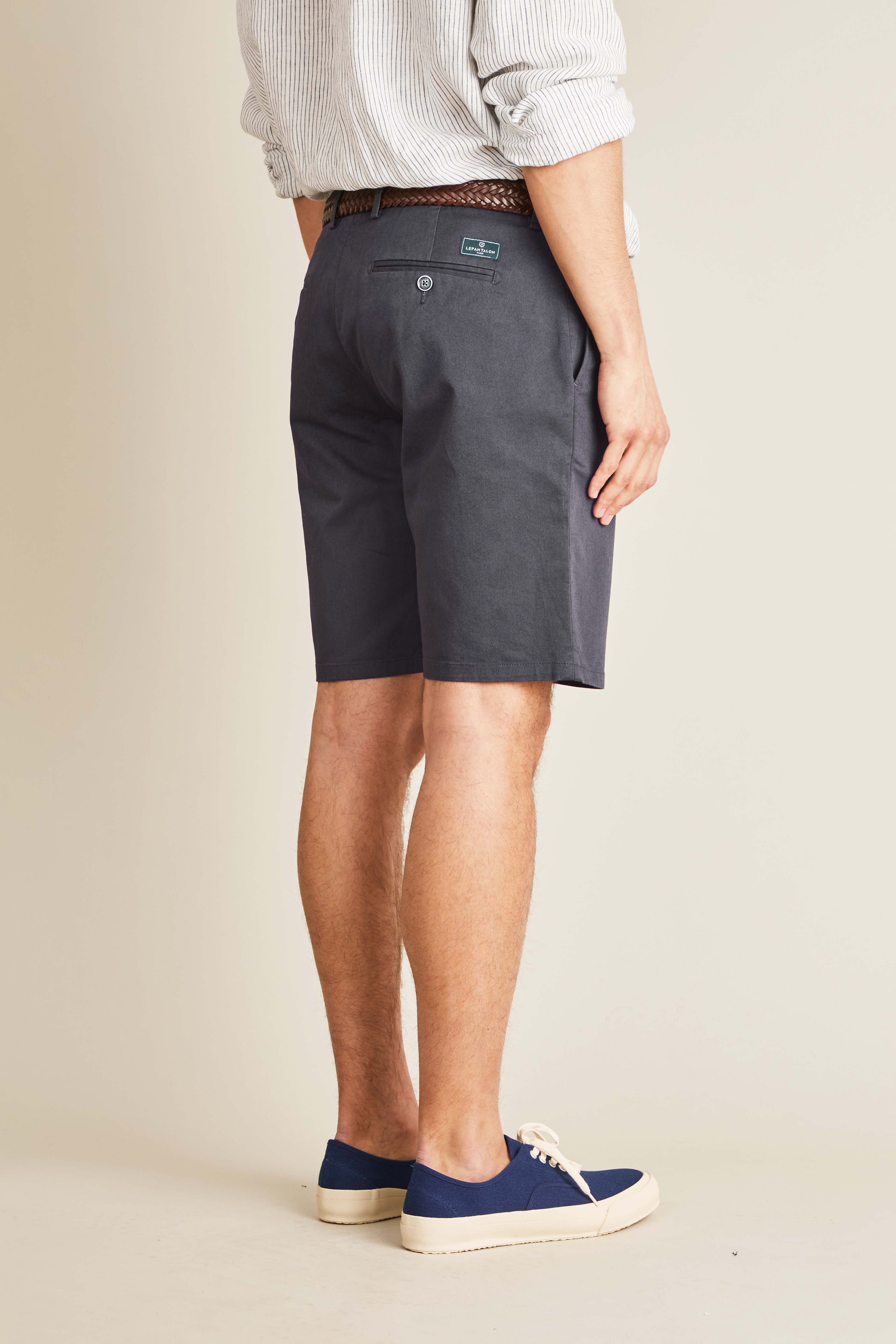 le-pantalon-bermudas-bermuda-gris-anthracite-coton image 4